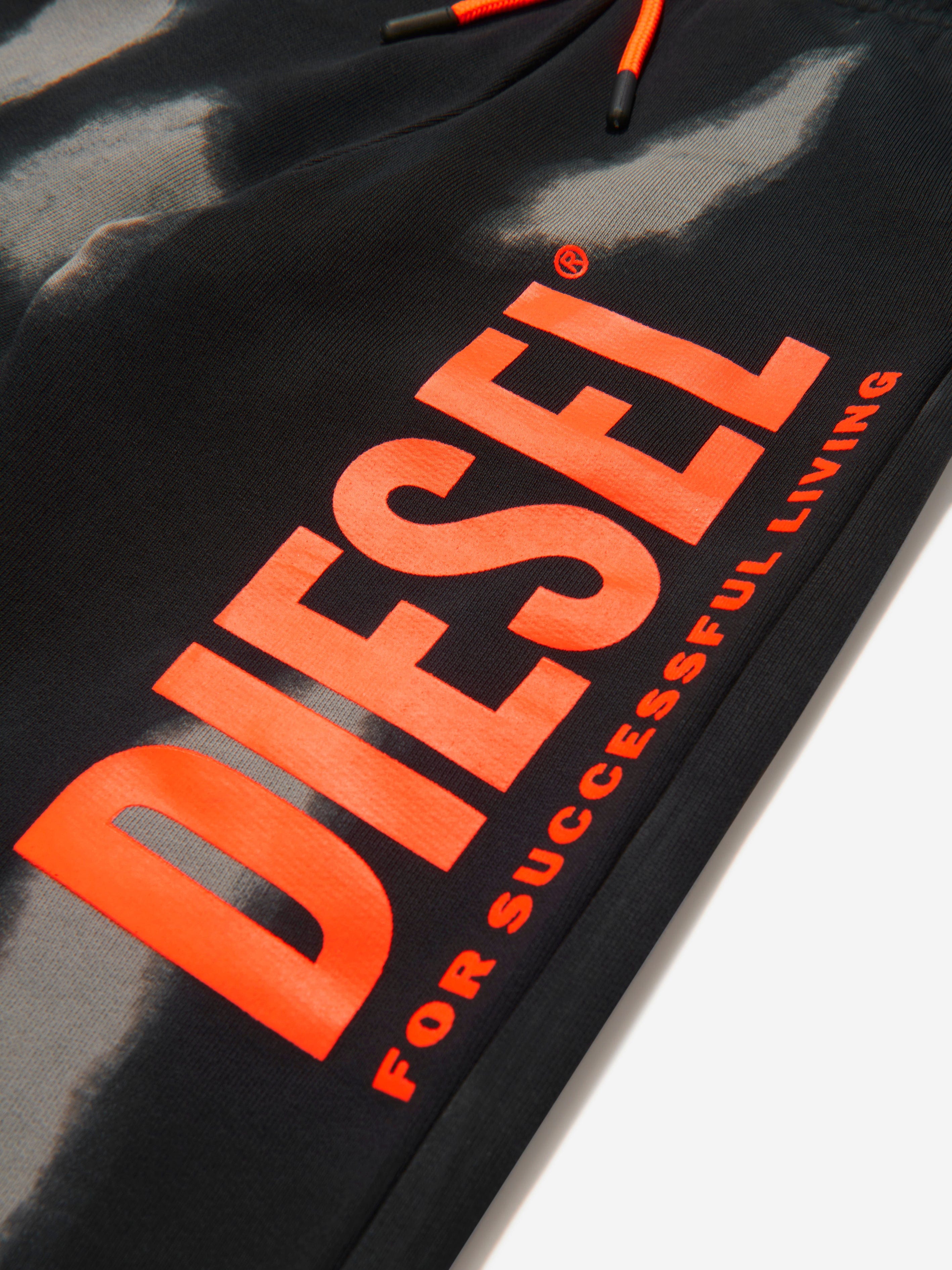 Diesel Kids Paint Effect Logo Joggers