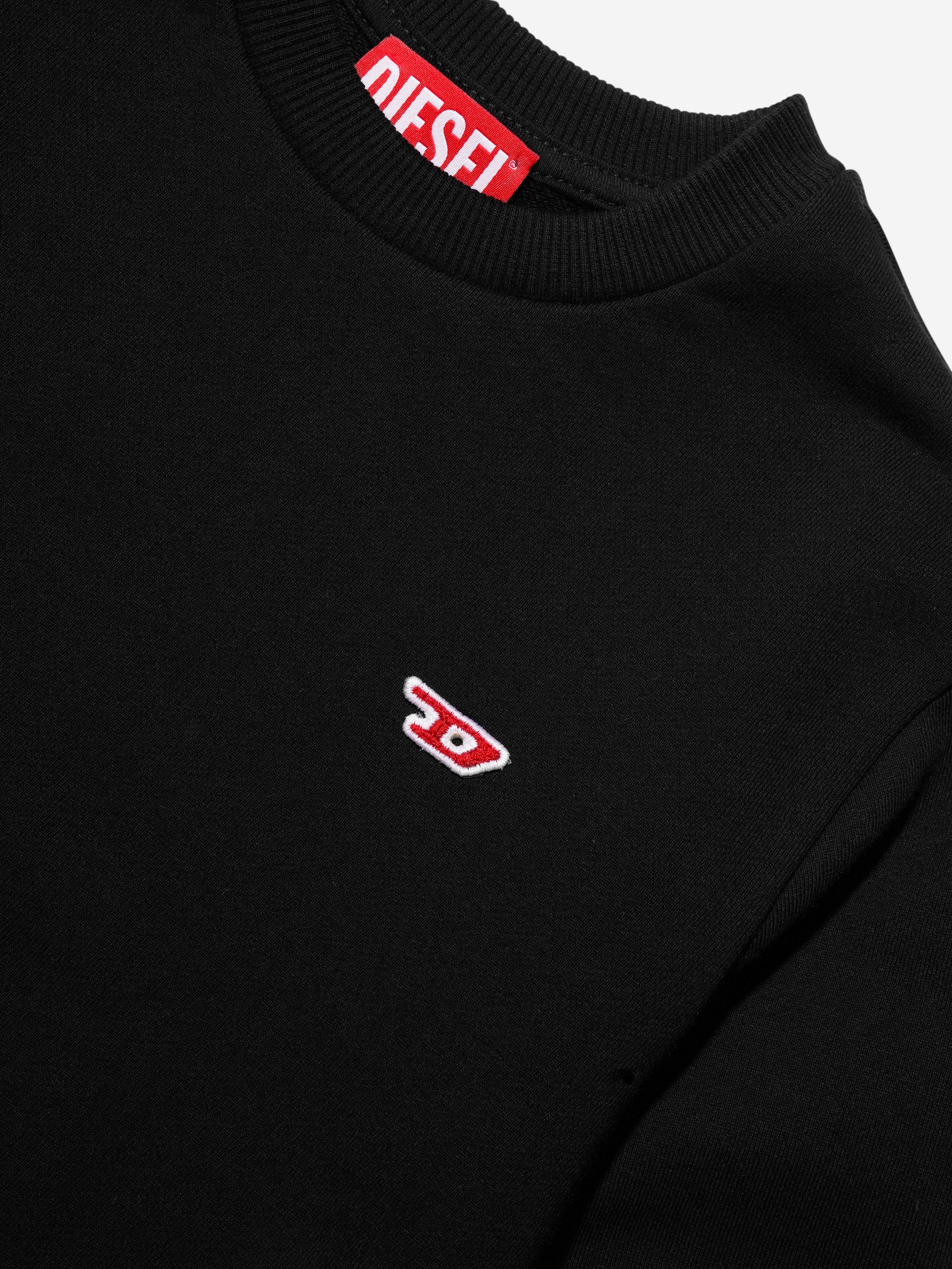 Diesel Kids Logo Sweatshirt in Black