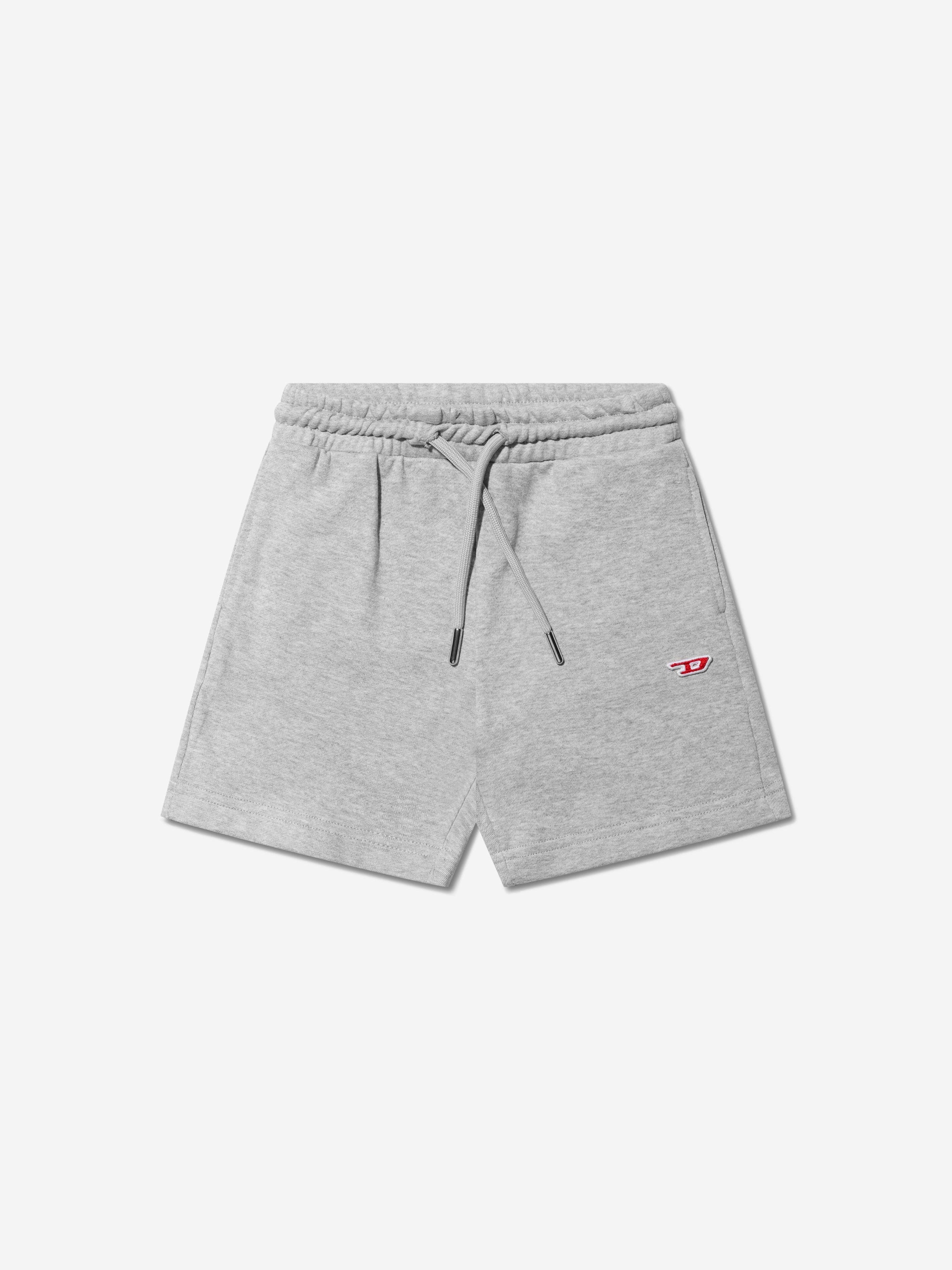 Diesel Kids Logo Jogger Shorts in Grey