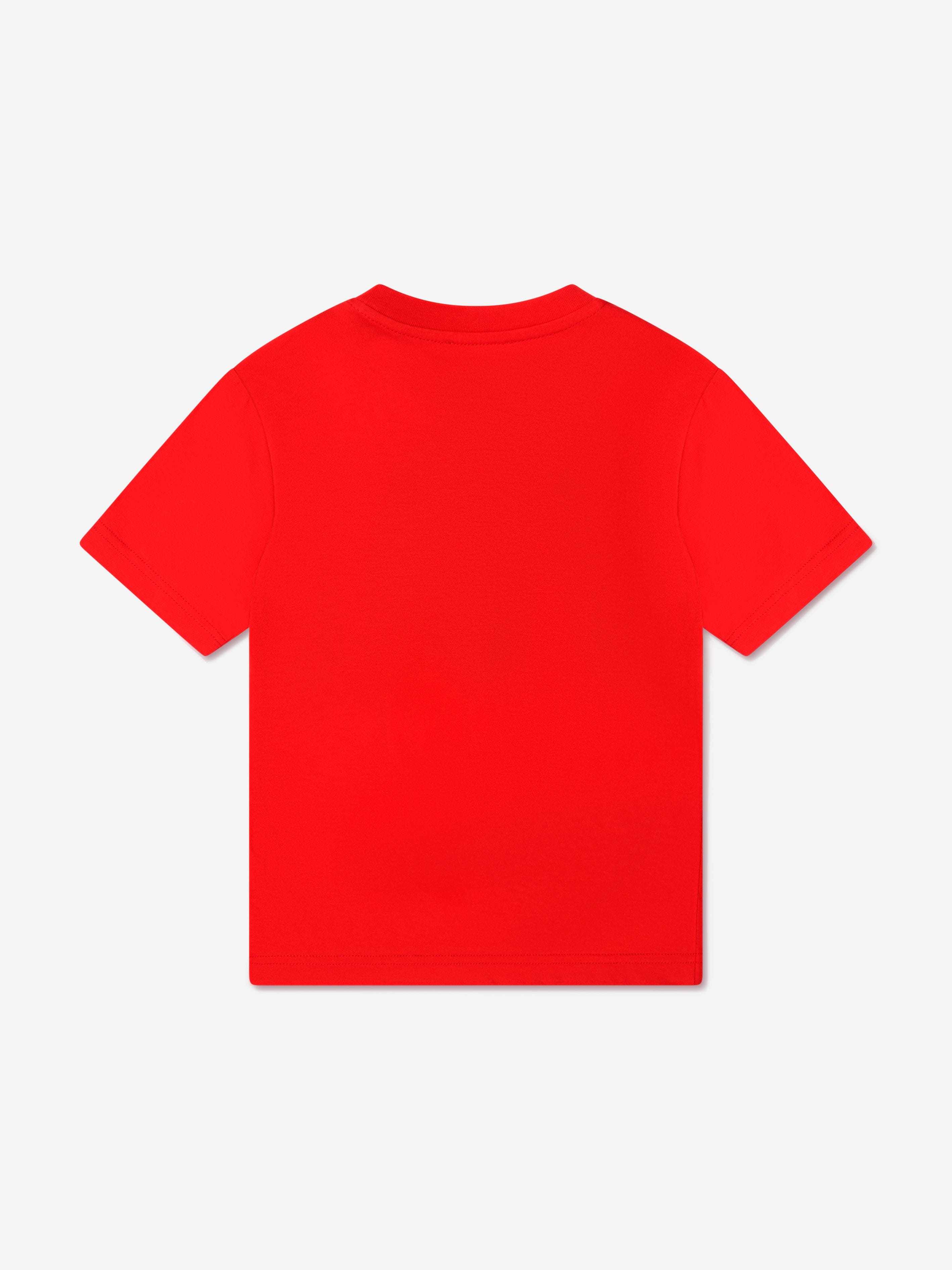 Diesel Boys Logo T-Shirt in Red