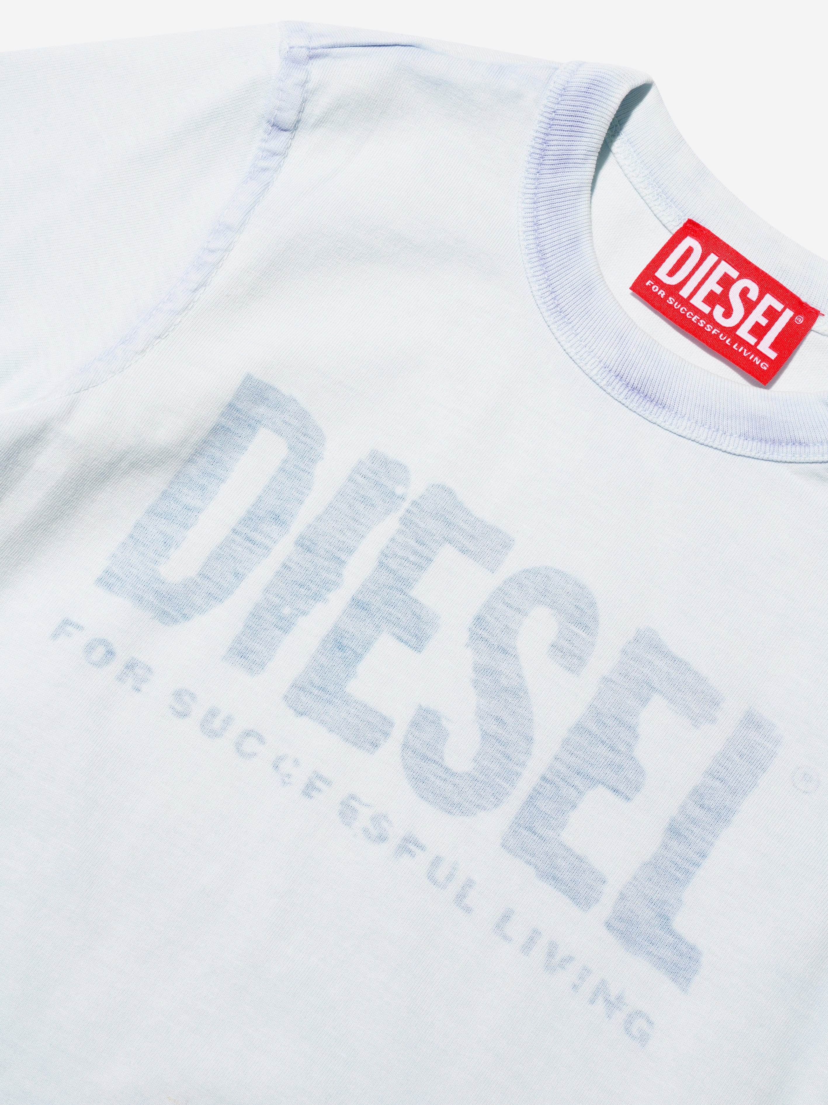 Diesel Boys Logo T-Shirt in Blue