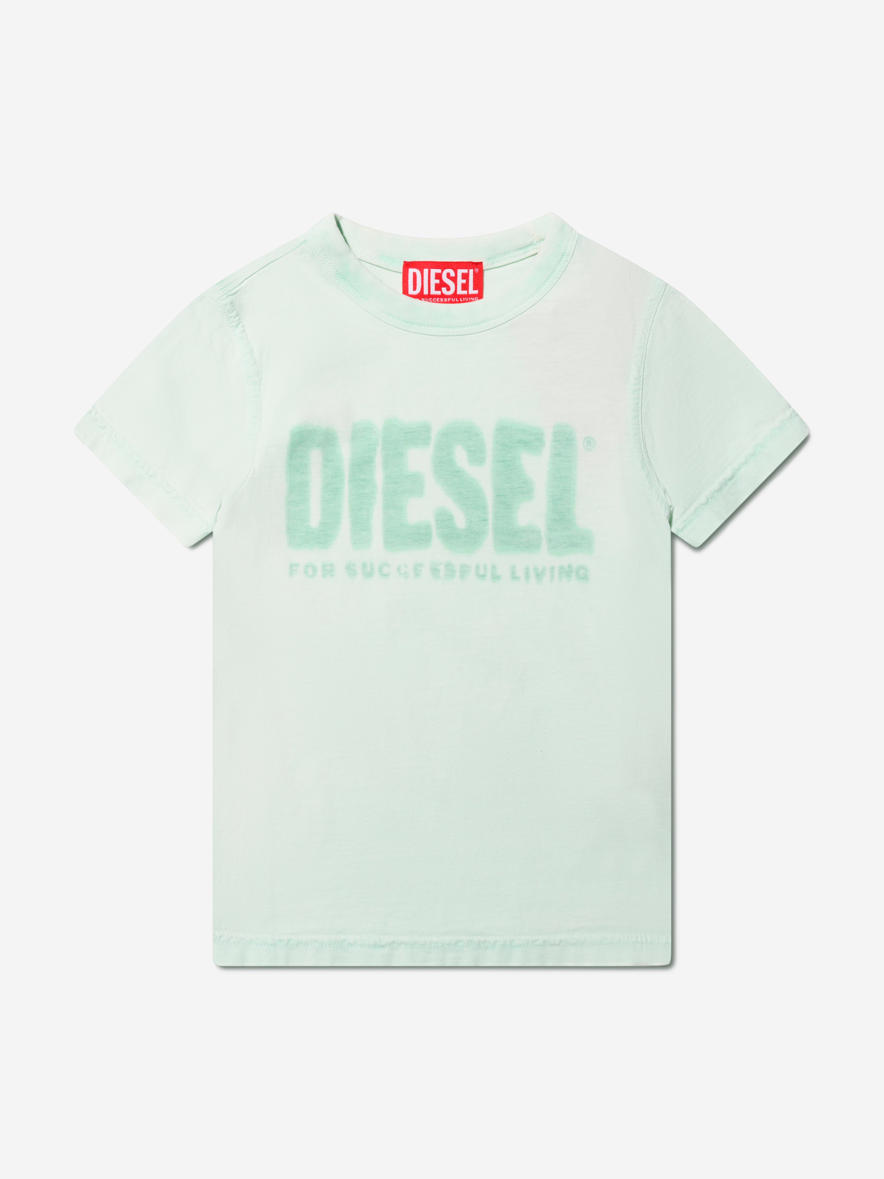 Diesel Boys Logo T-Shirt in Green