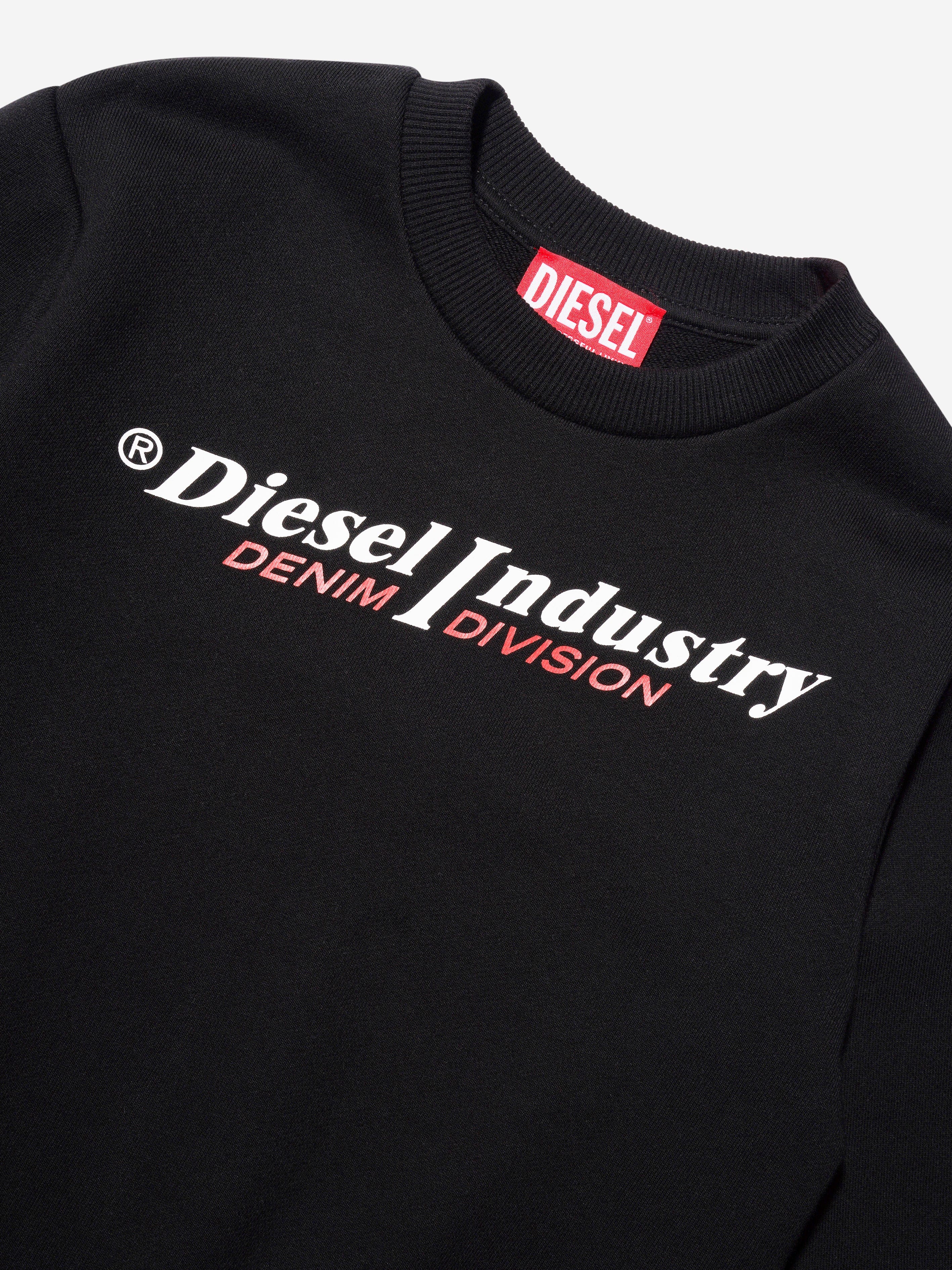 Diesel Boys Logo Sweatshirt in Black