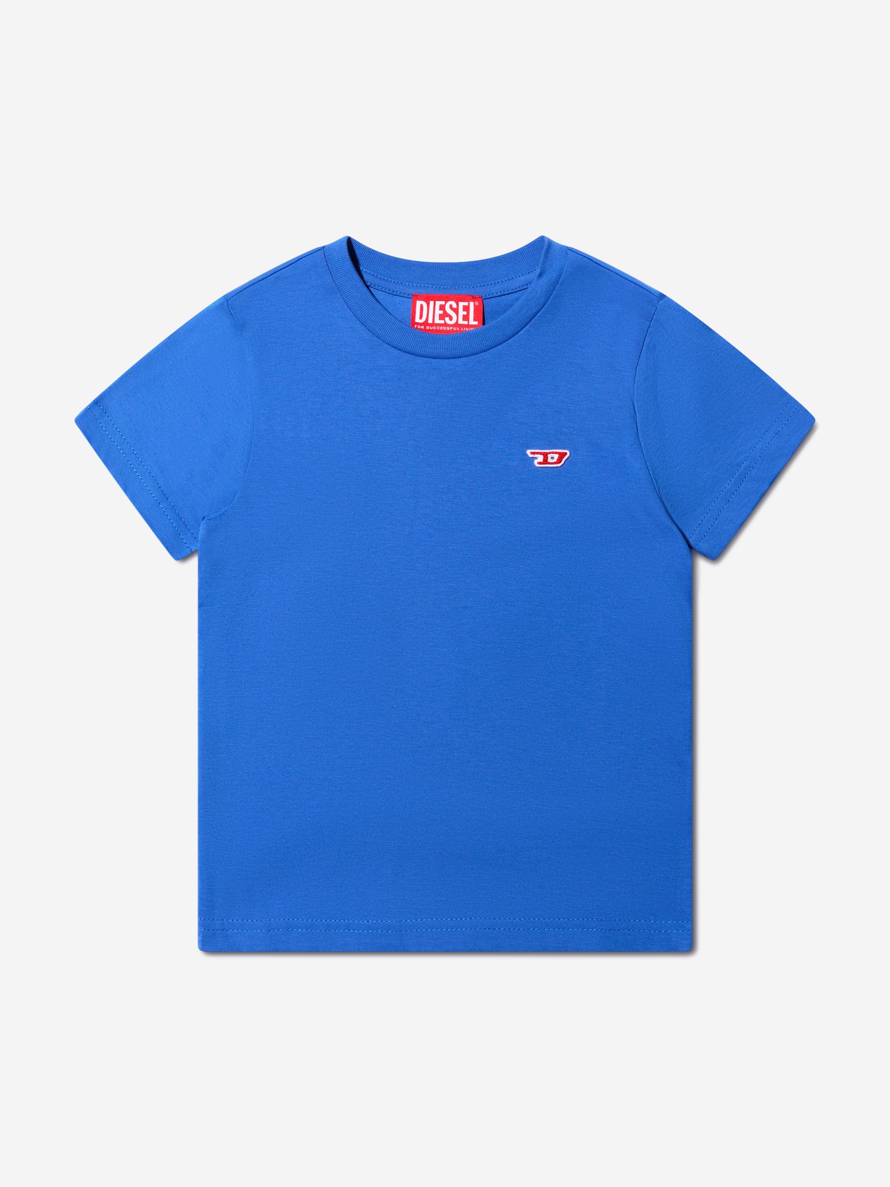 Diesel Boys Logo T-Shirt in Blue