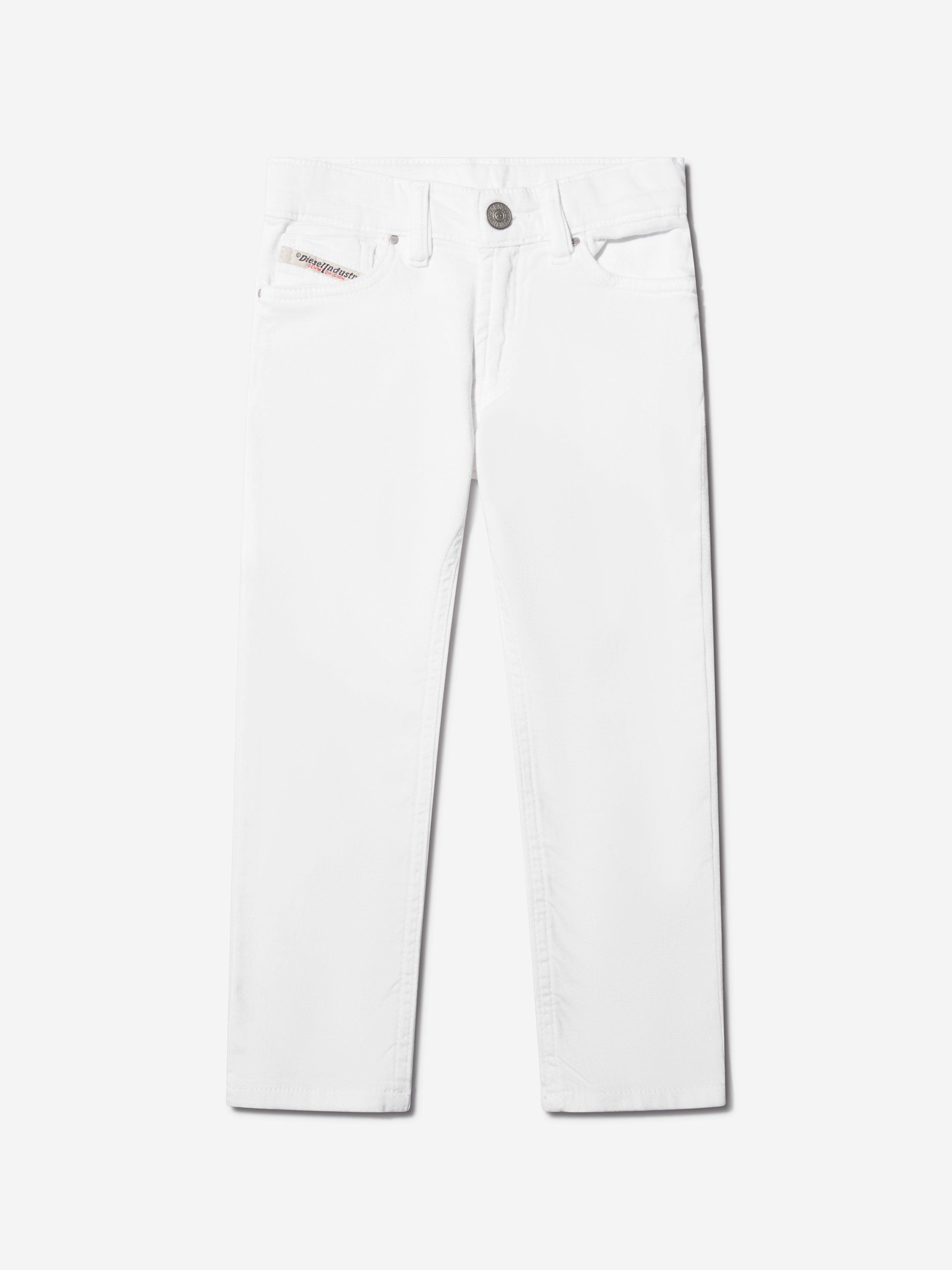 Diesel Boys 5 Pocket Jeans in White