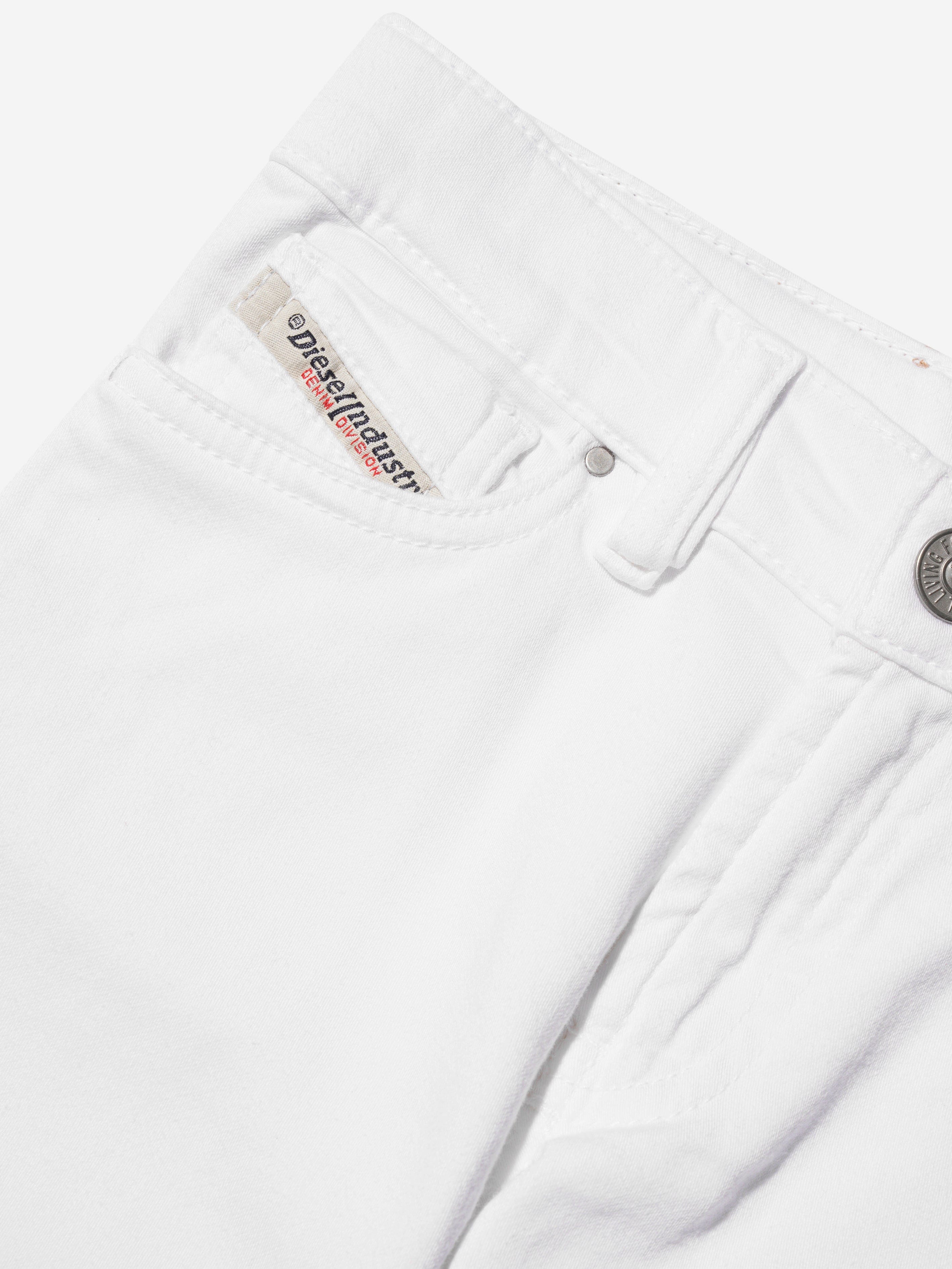 Diesel Boys 5 Pocket Jeans in White