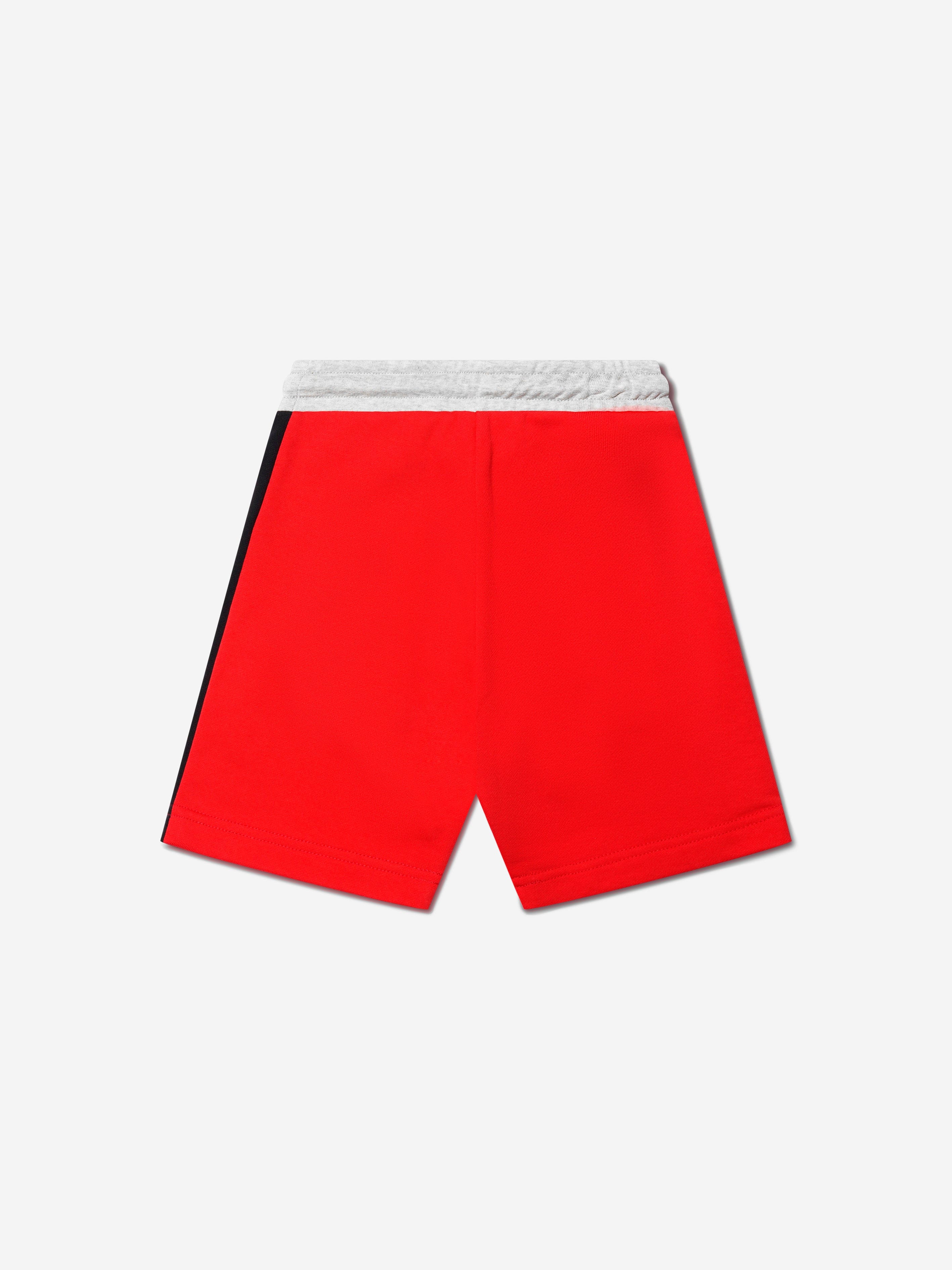 Diesel Boys Tricolour Logo Shorts in Red