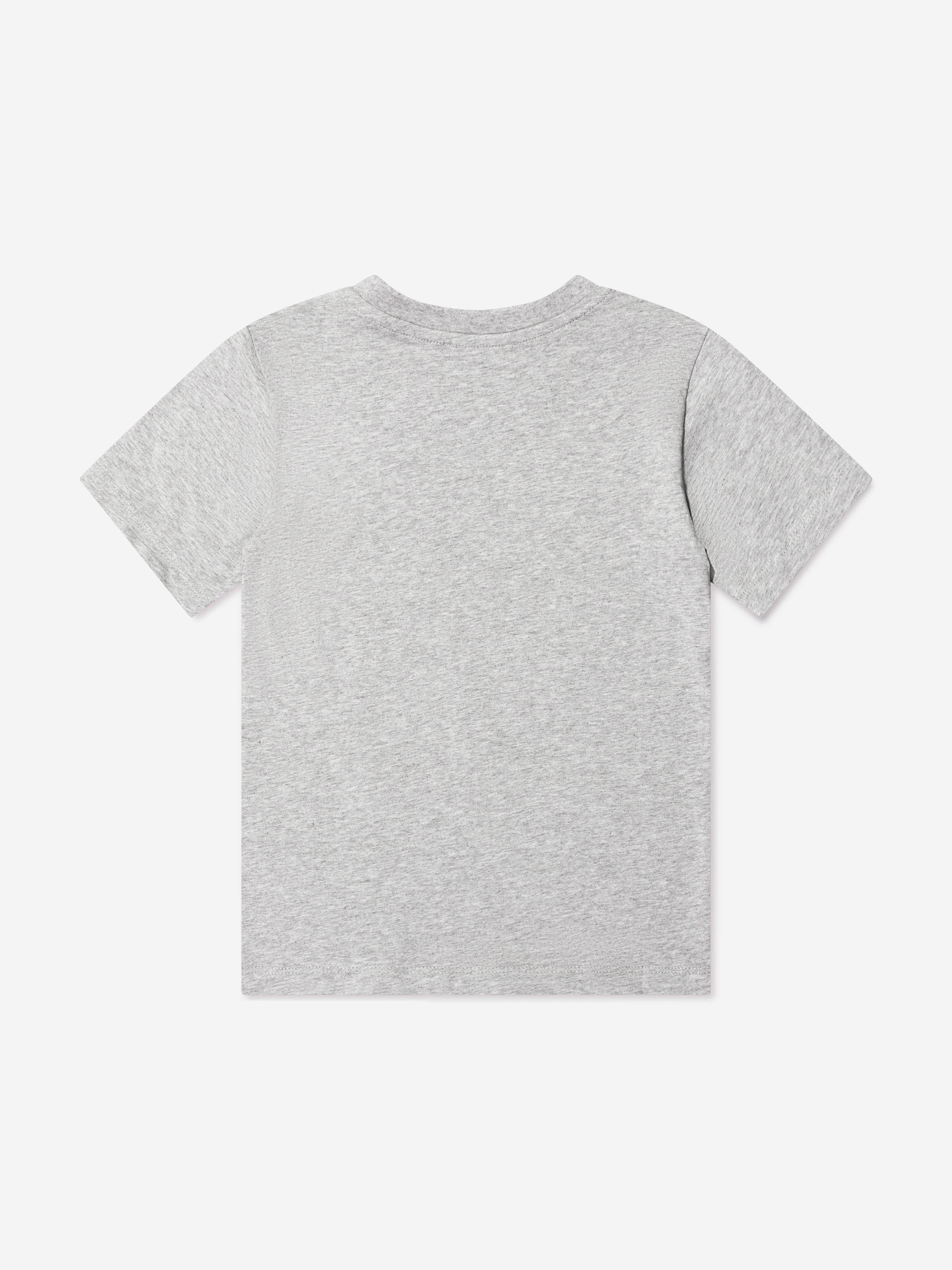 Diesel Boys Logo Print T-Shirt in Grey