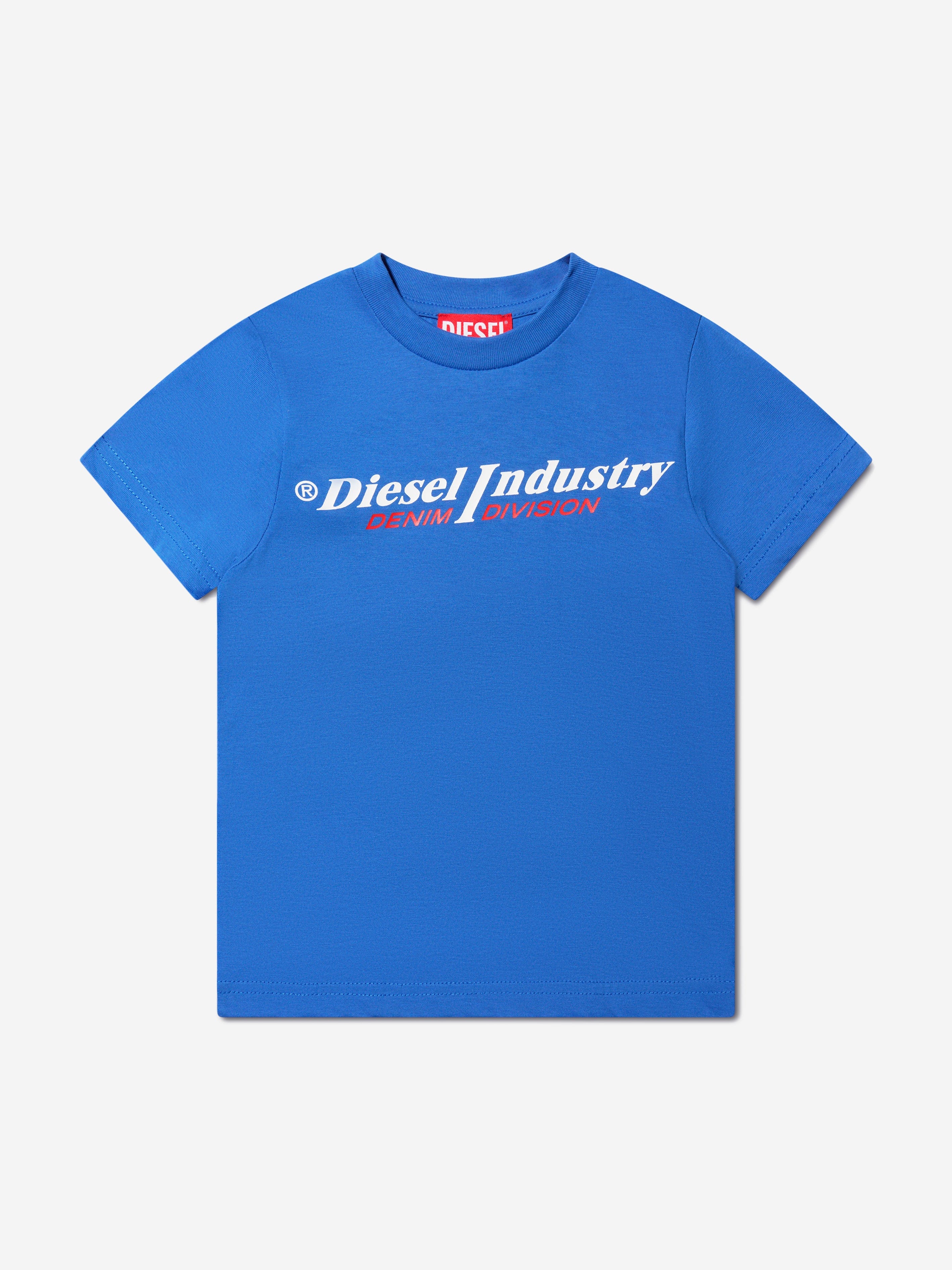 Diesel Boys Logo T-Shirt in Blue