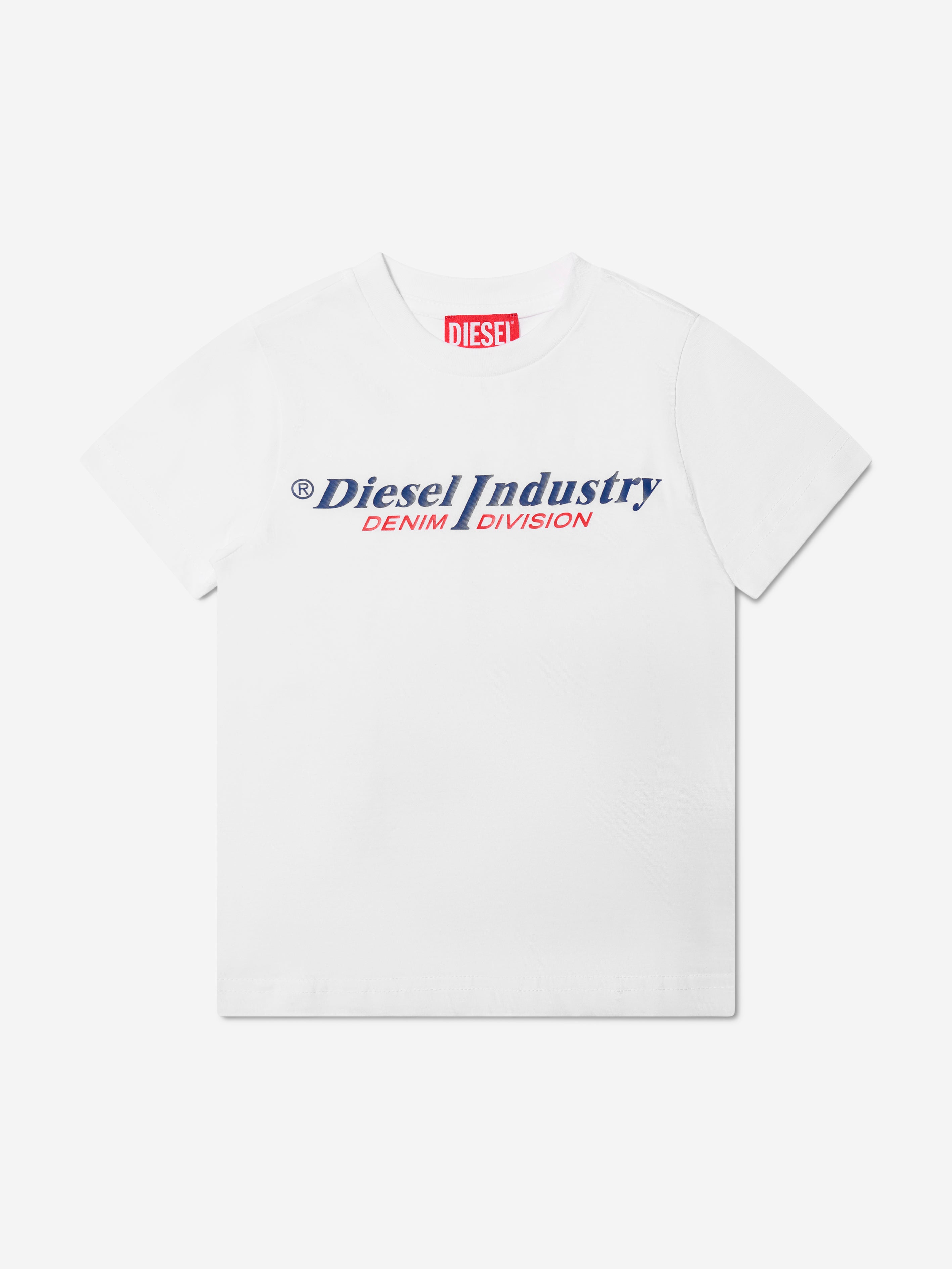 Diesel Boys Logo T-Shirt in White