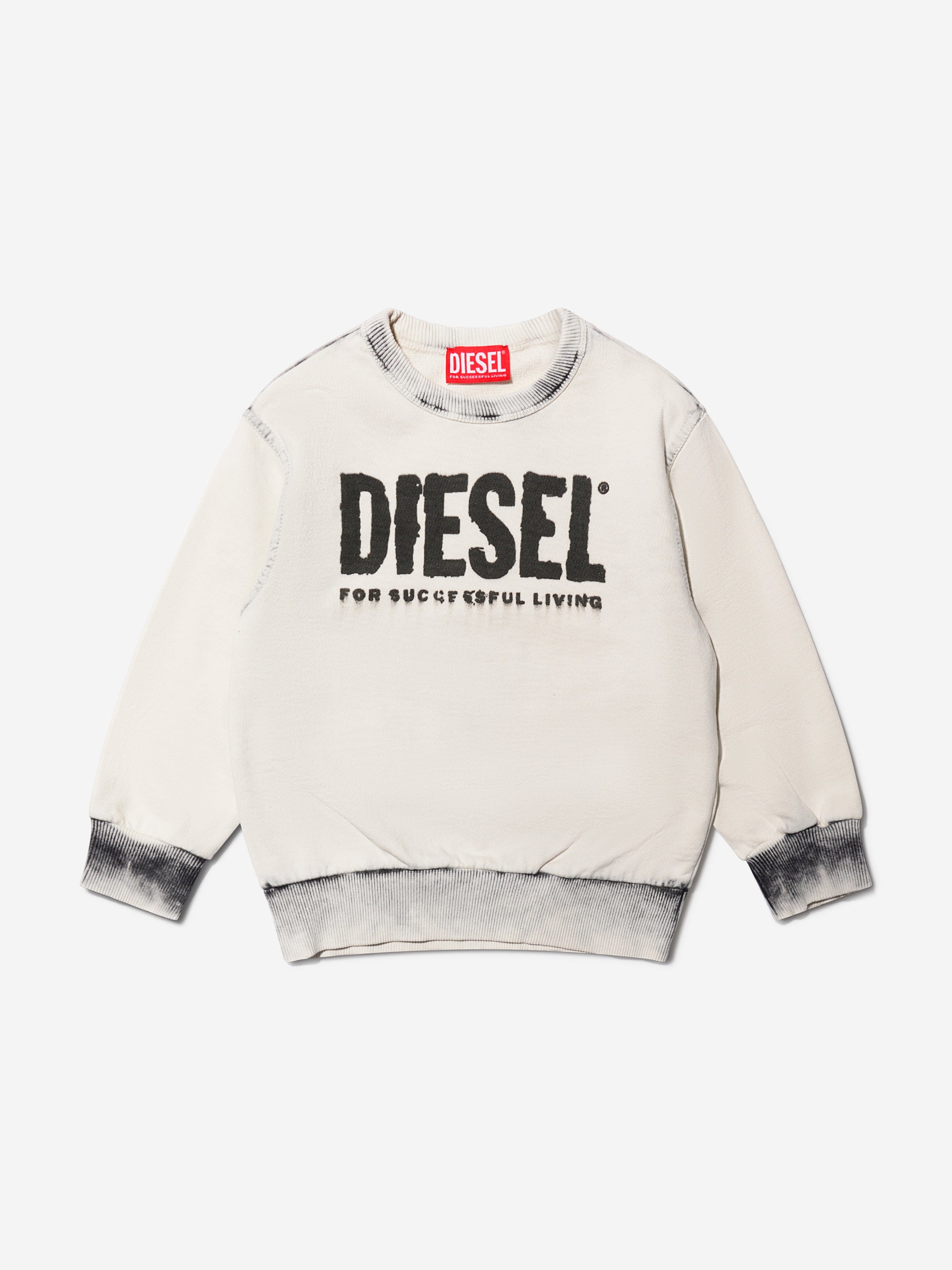 Diesel Boys Logo Sweatshirt in Grey