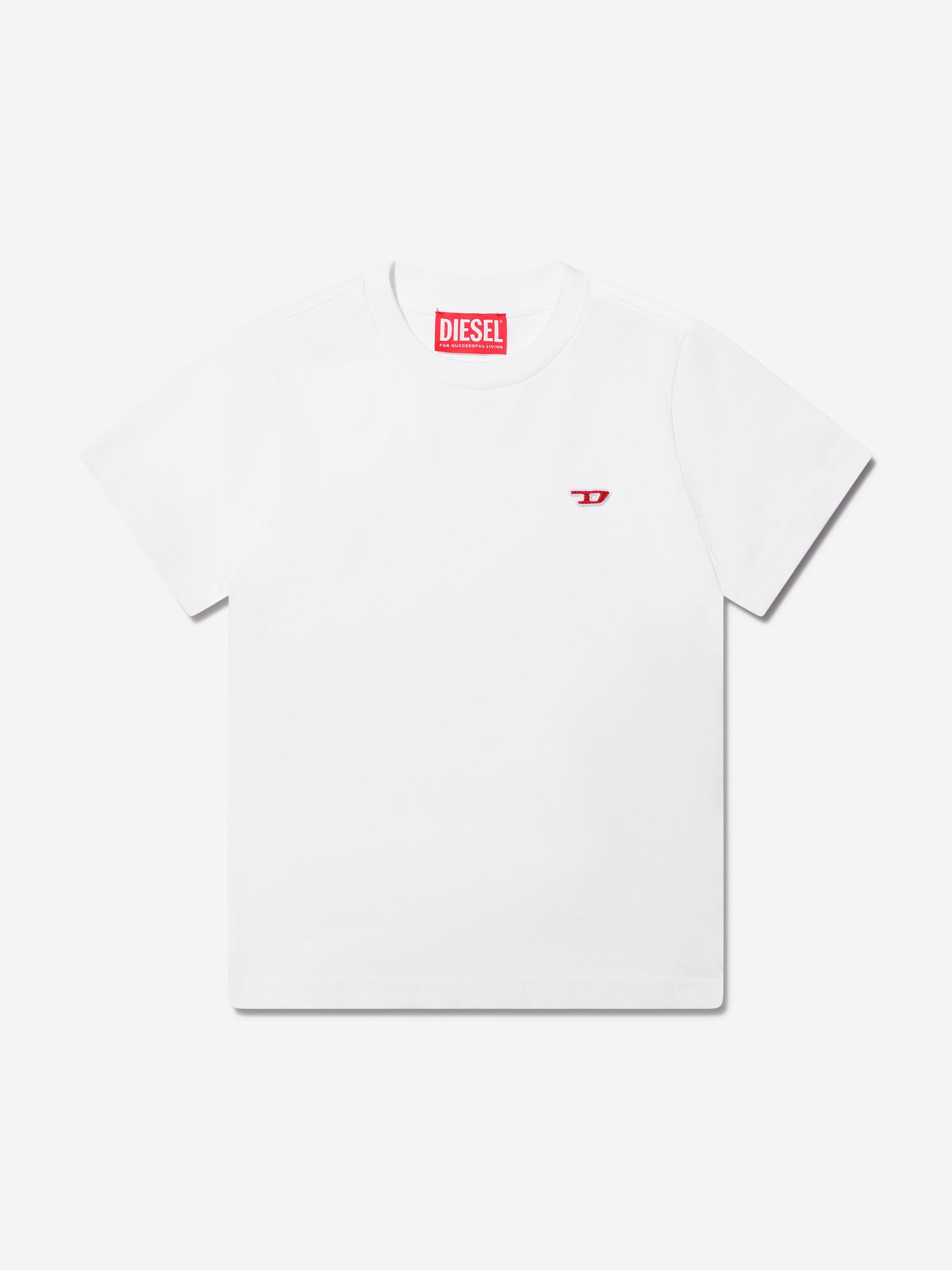 Diesel Boys Logo T-Shirt in White