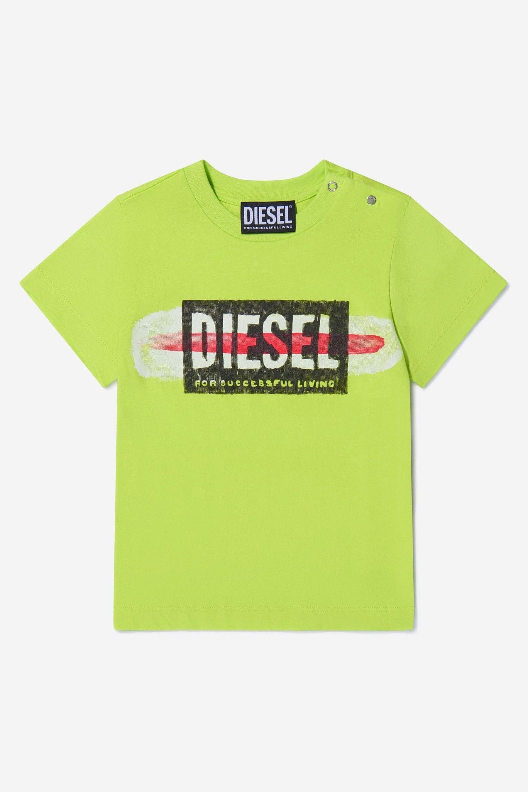 Diesel Baby Boys Cotton T-Shirt And Shorts Set