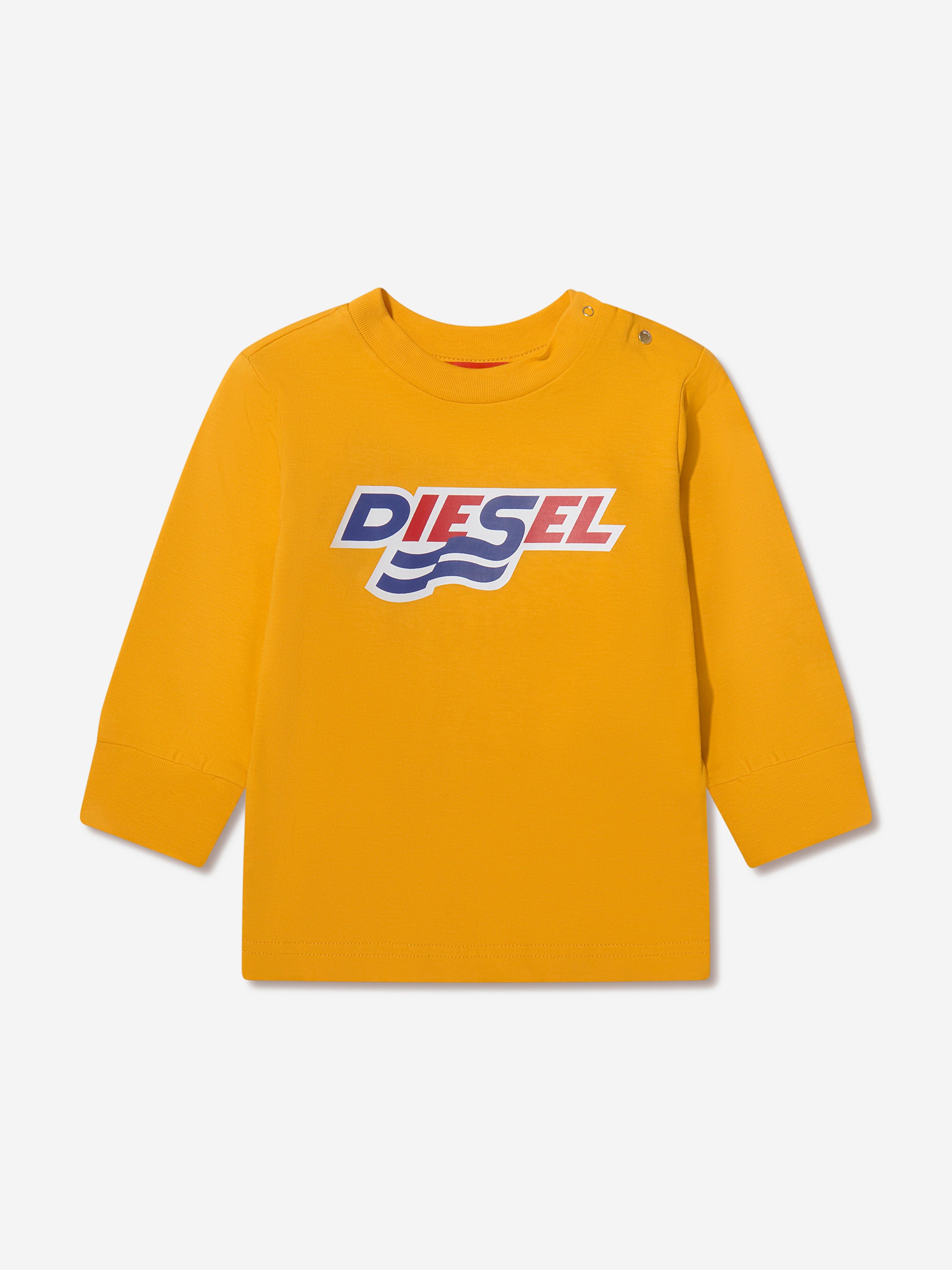 Diesel Baby Boys Long Sleeve Logo T-Shirt