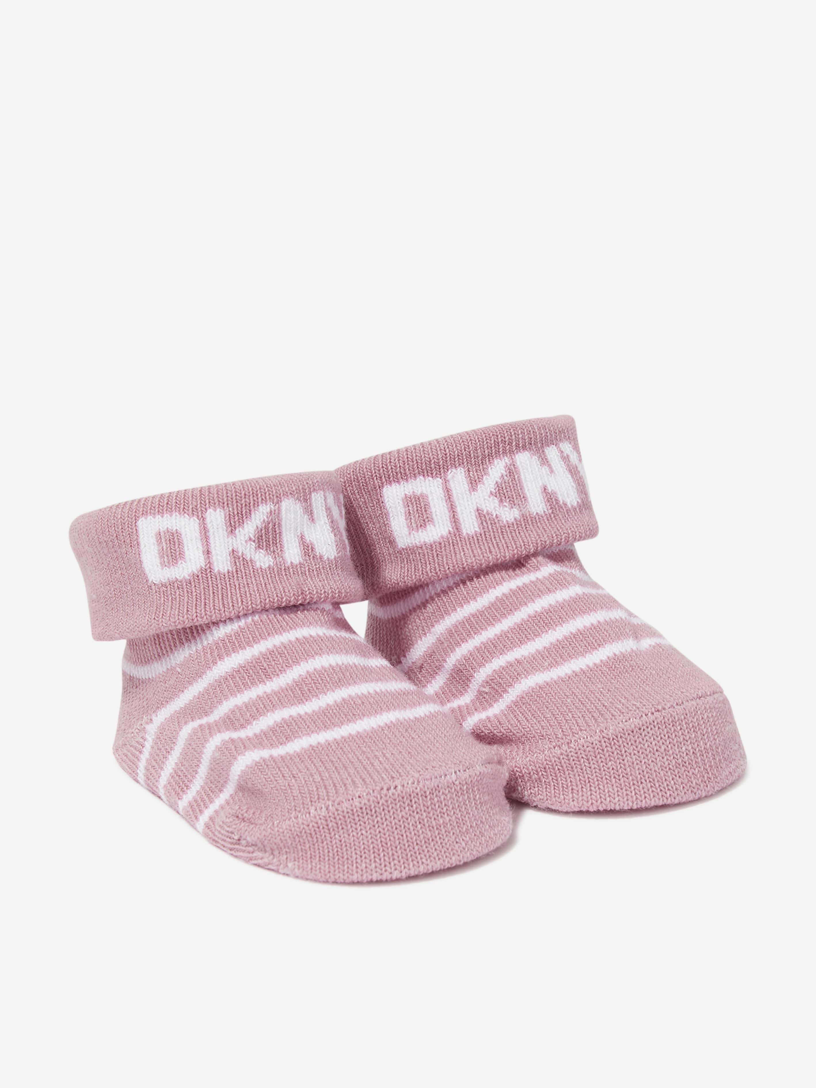 DKNY Baby Girls Boxed Gift Set in Pink