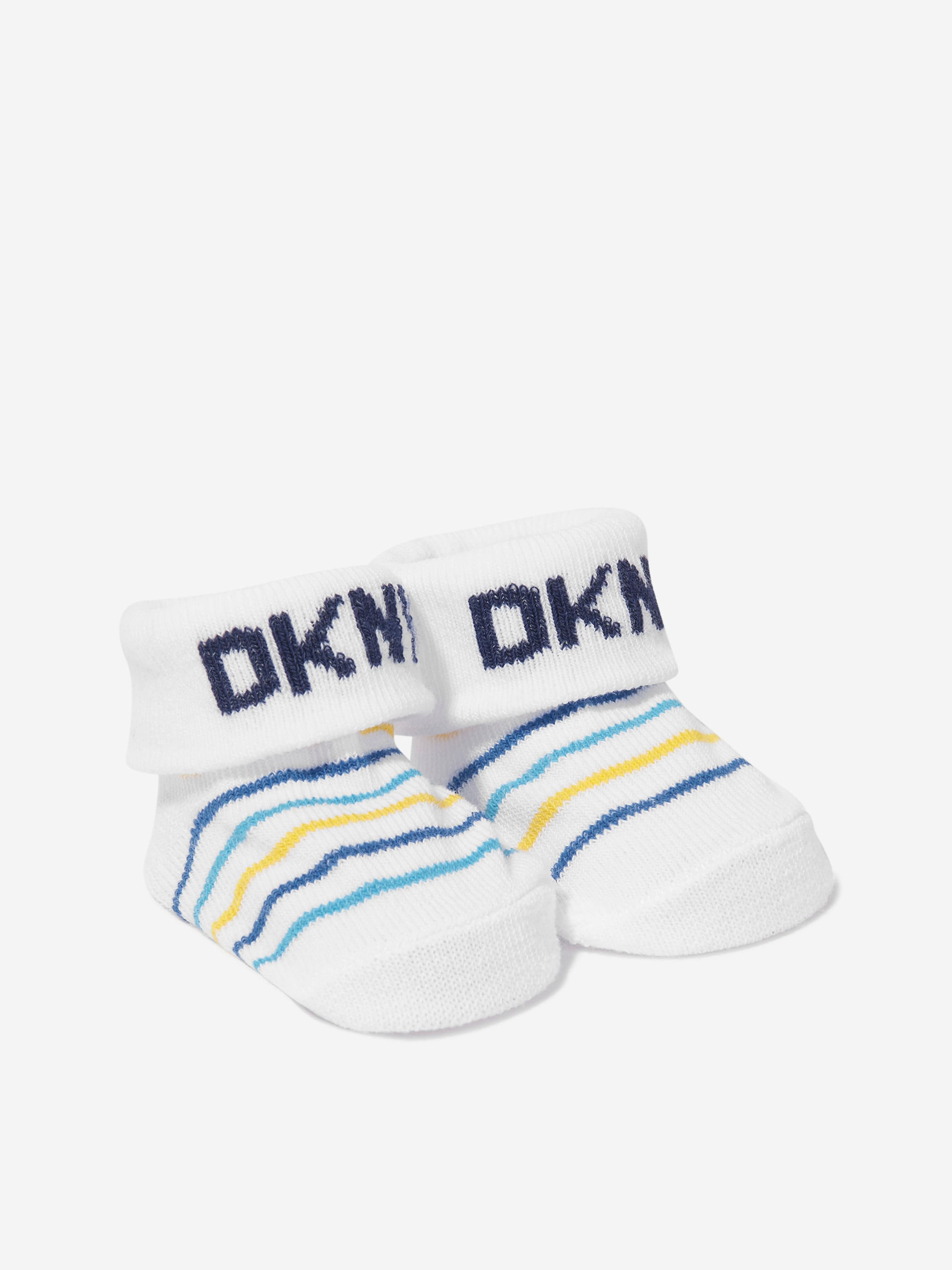 DKNY Baby Boys Socks Boxed Gift Set in Navy