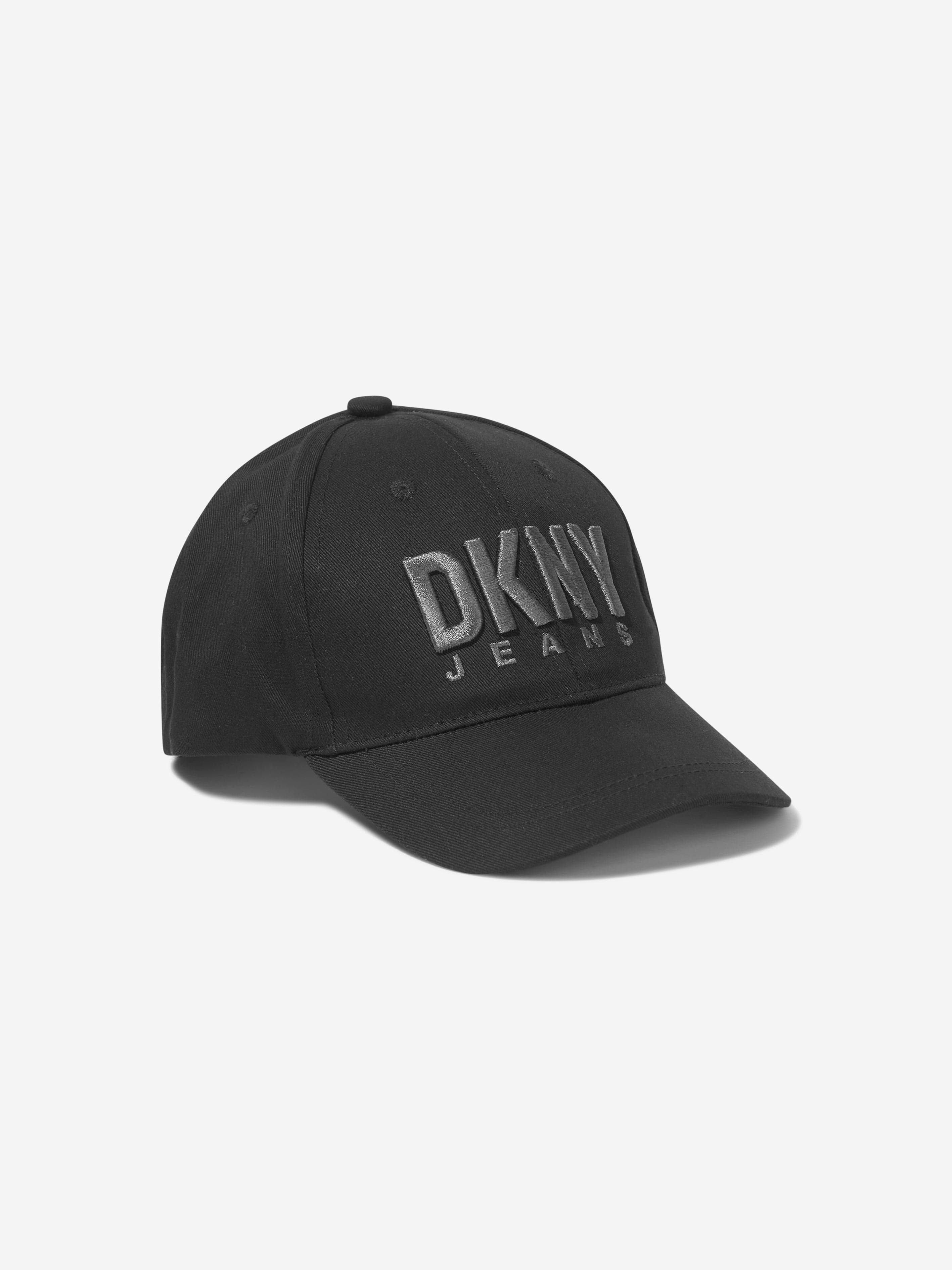 DKNY Kids Logo Cap in Black