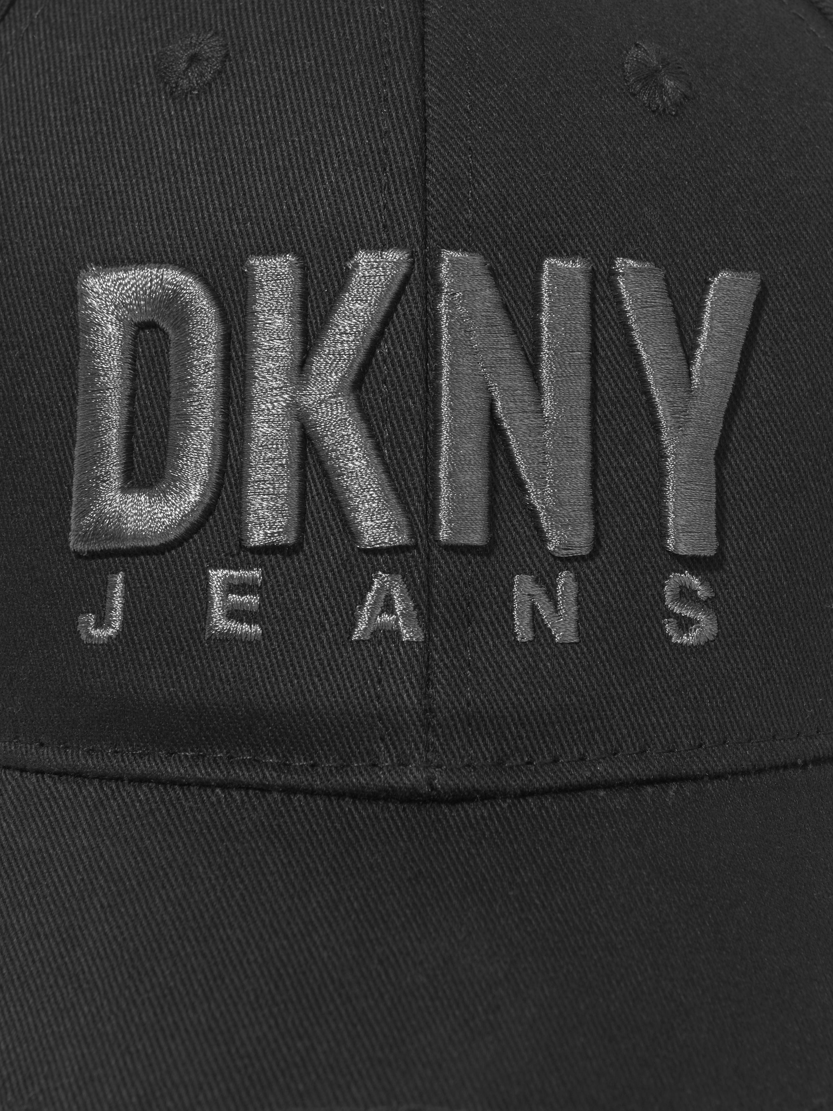 DKNY Kids Logo Cap in Black