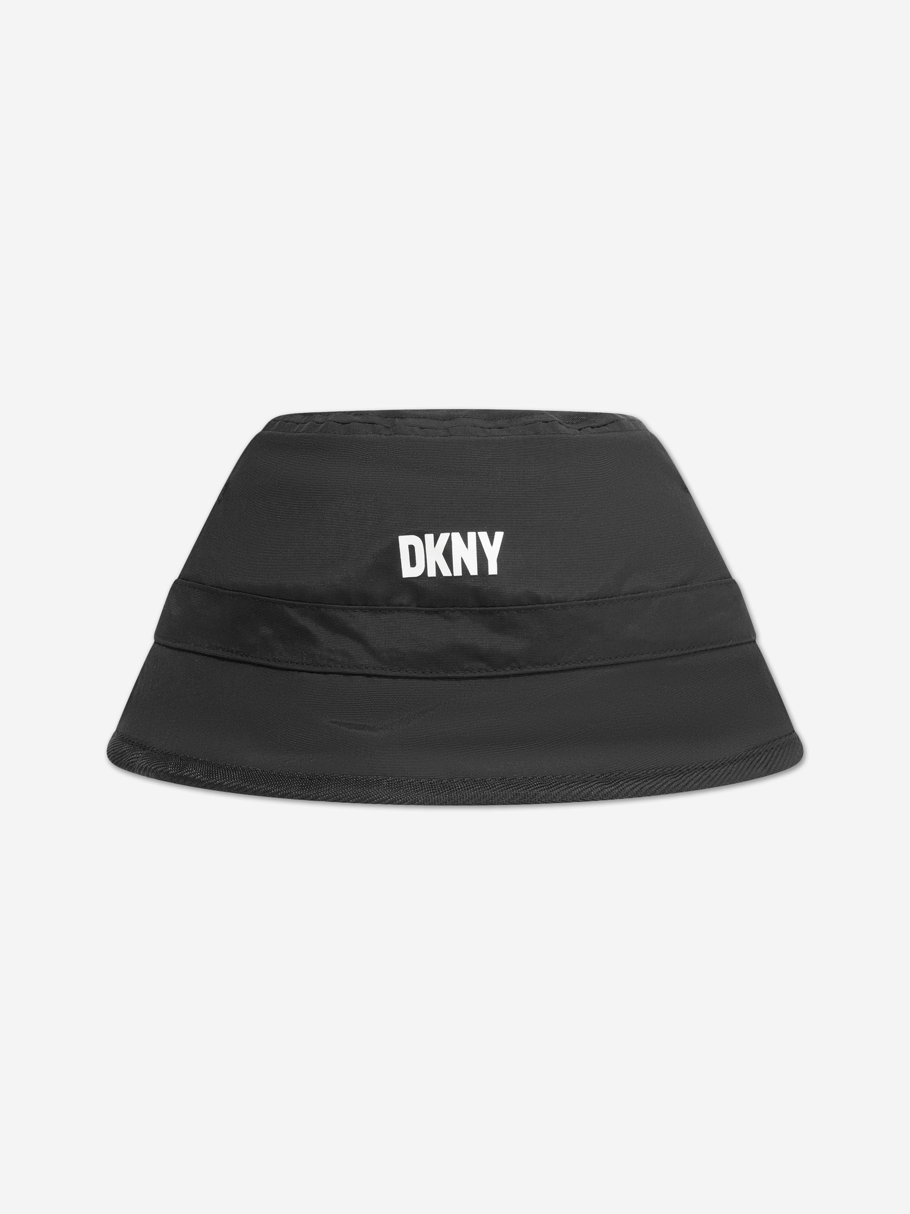 DKNY Girls Reversible Bucket Hat in Black