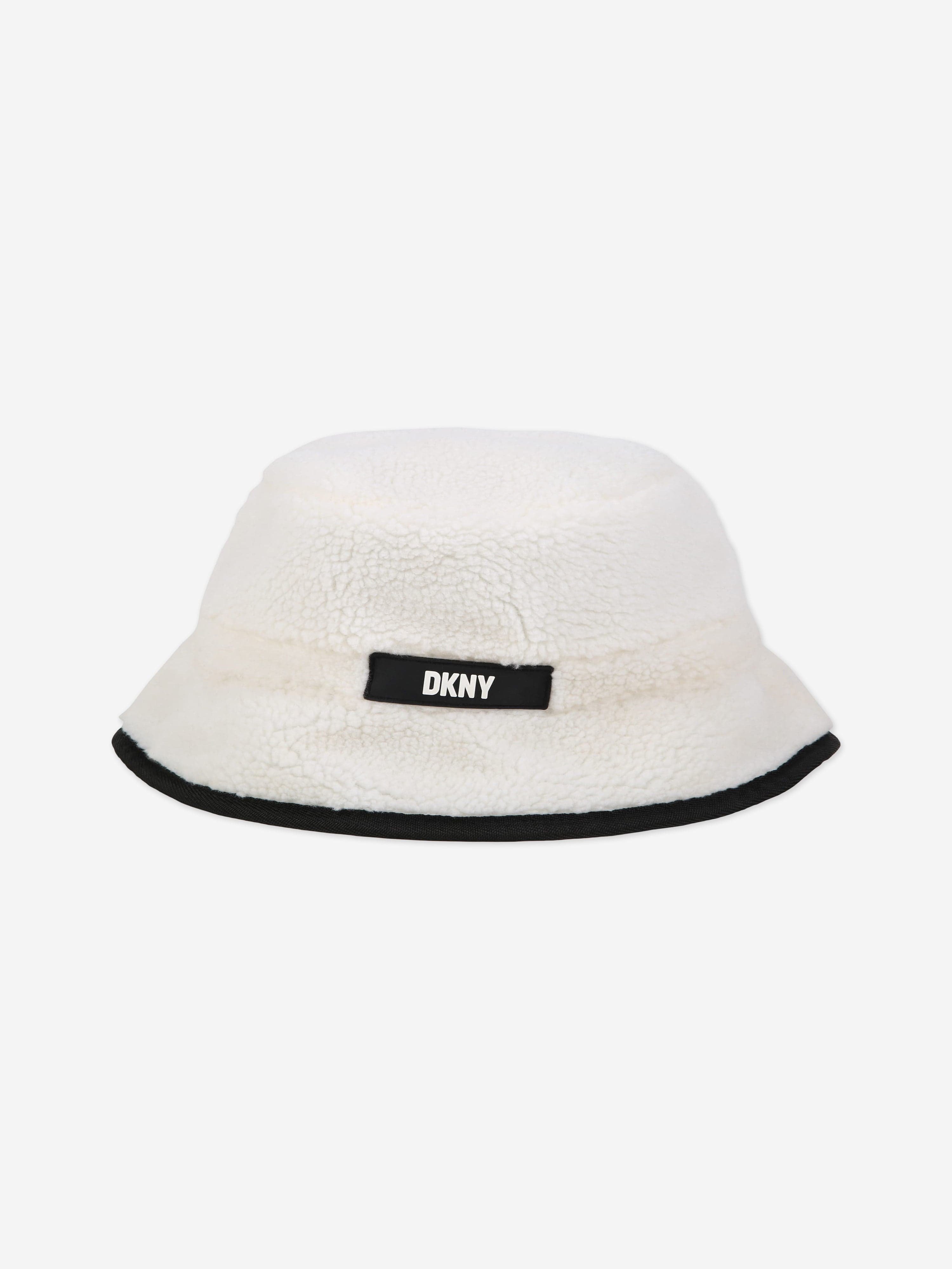 DKNY Girls Reversible Bucket Hat in Black