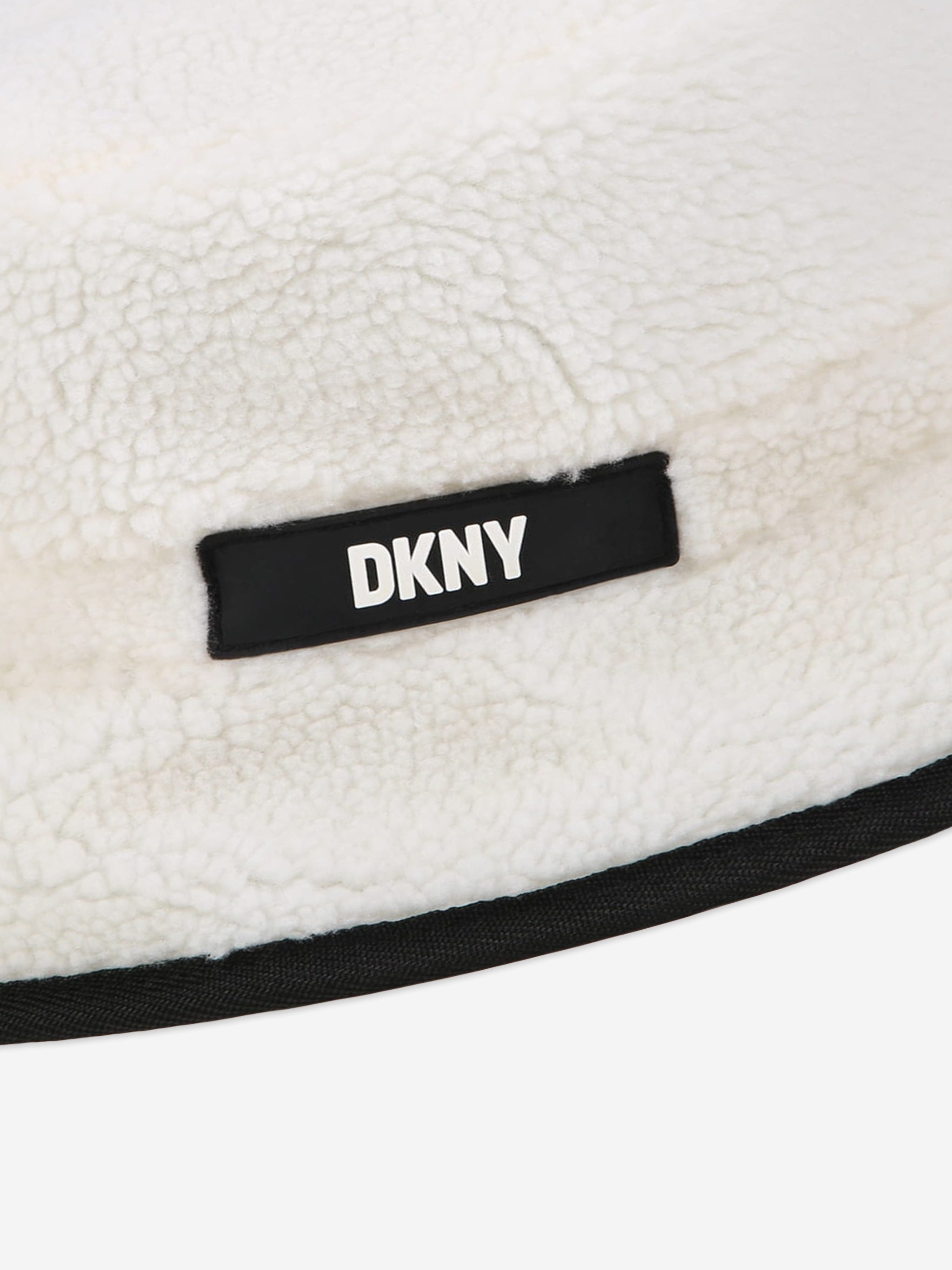 DKNY Girls Reversible Bucket Hat in Black