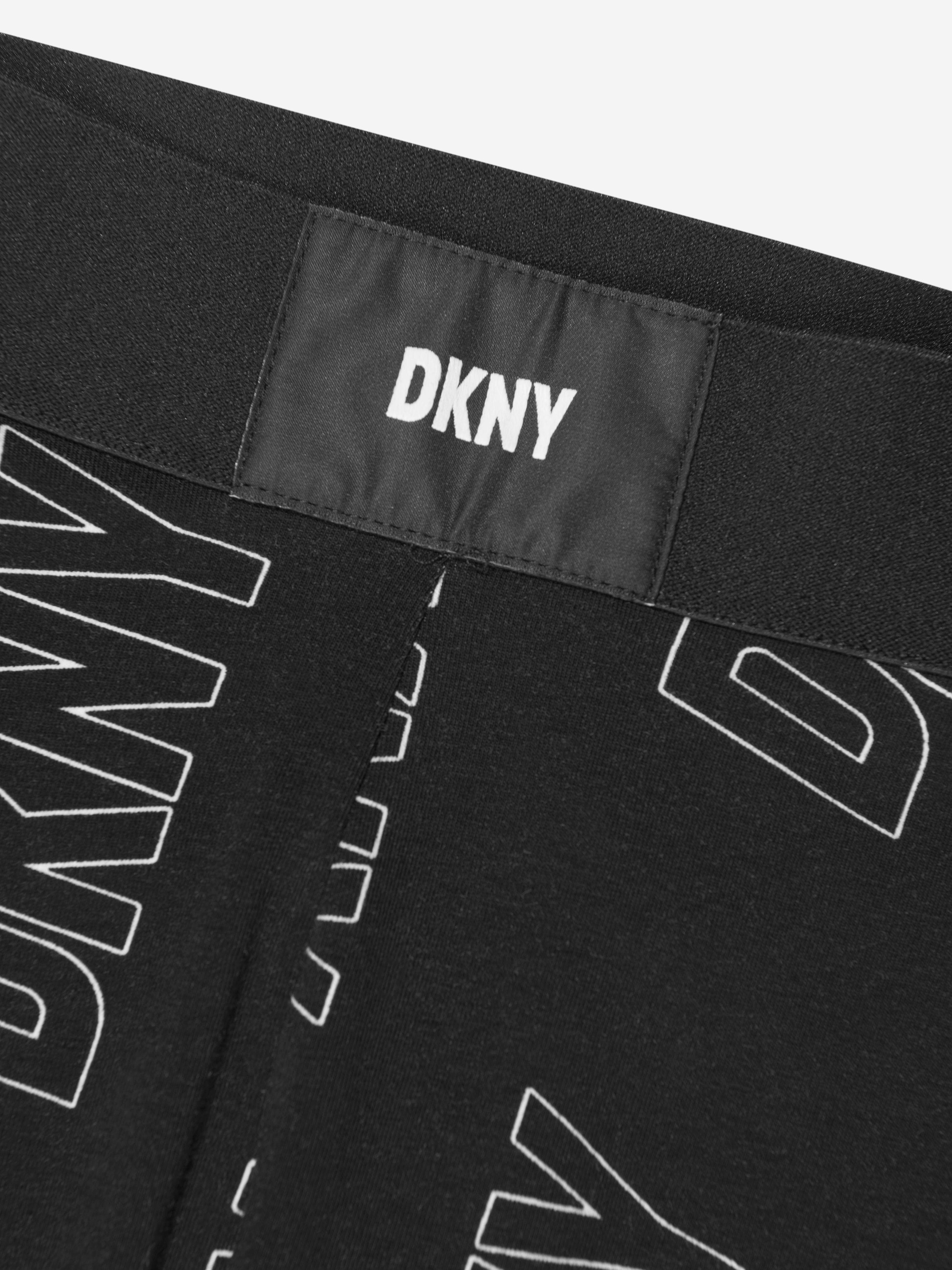 DKNY Girls Logo Leggings in Black