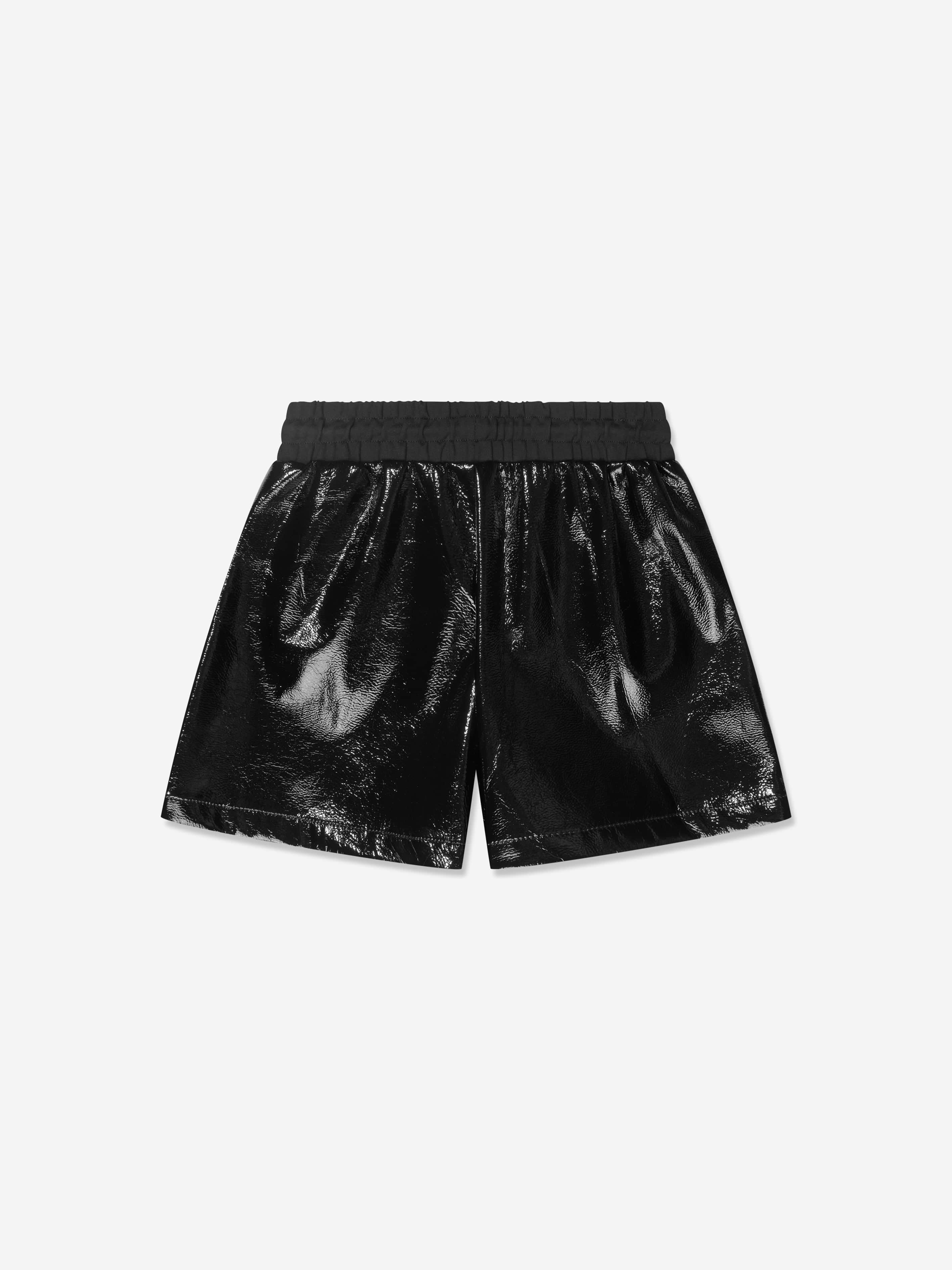 DKNY Girls Shiny Shorts in Black