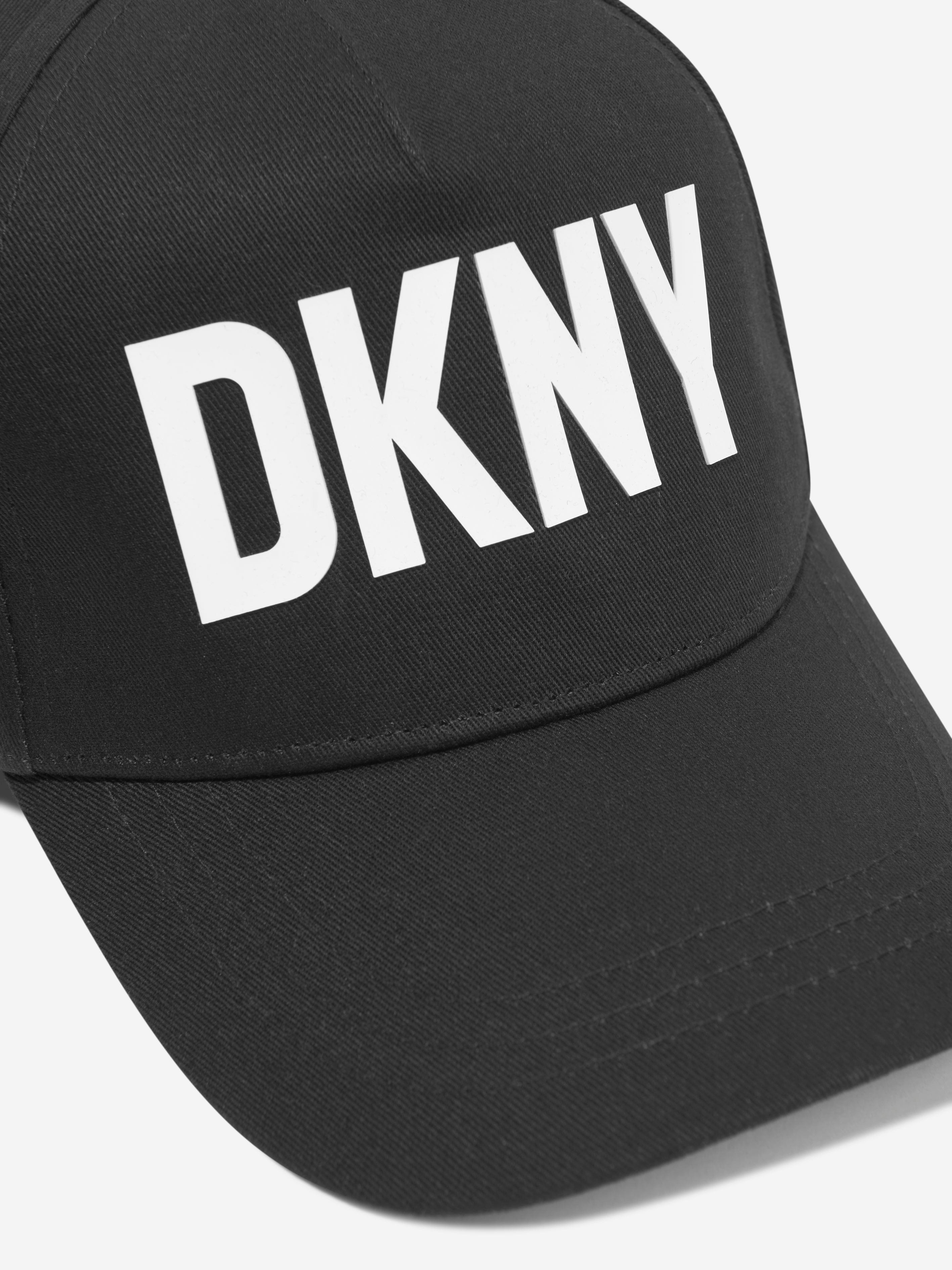 DKNY Kids Logo Cap in Black