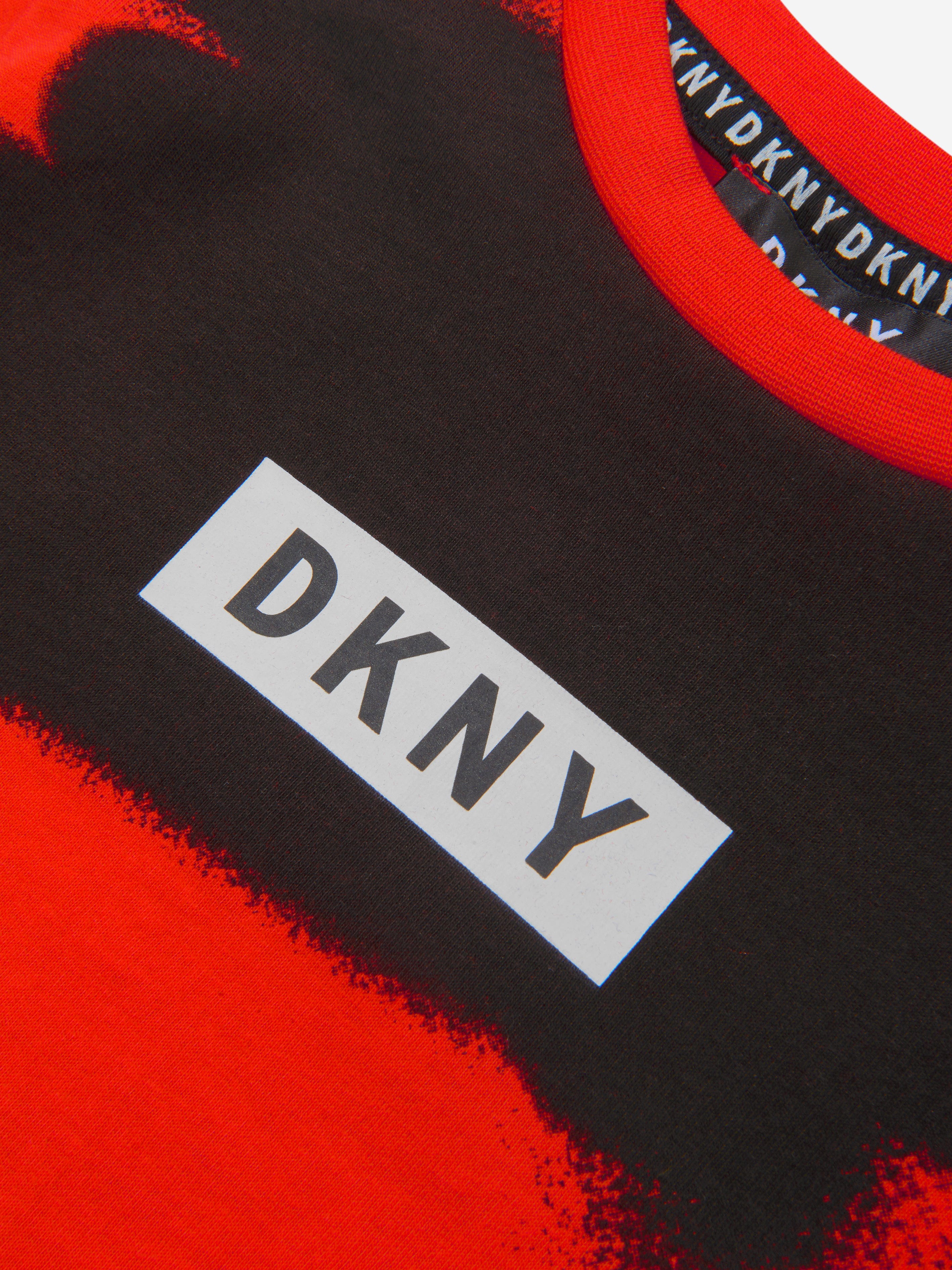 DKNY Boys Cotton Logo Print T-Shirt