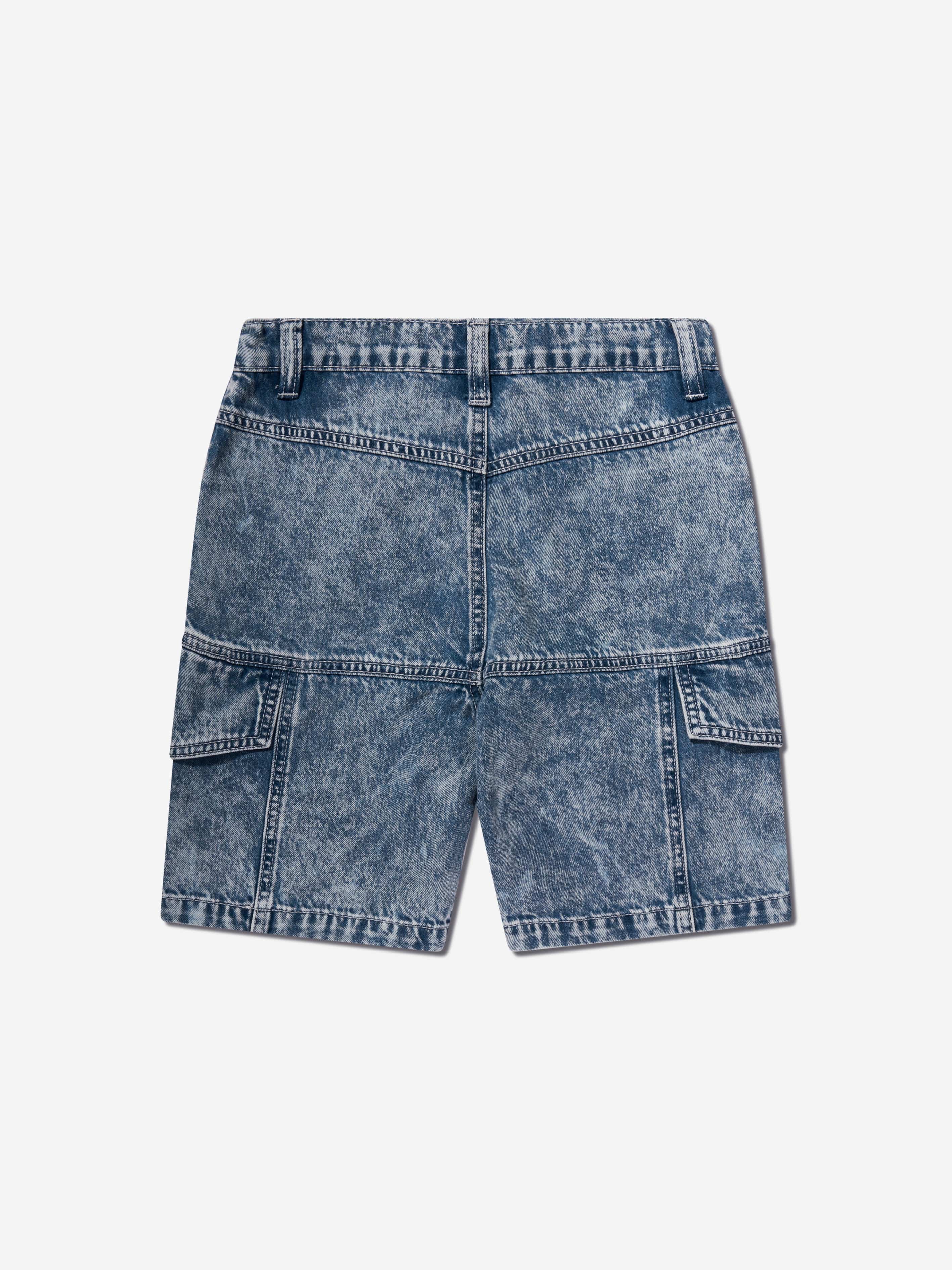 DKNY Boys Denim Bermuda Shorts in Blue