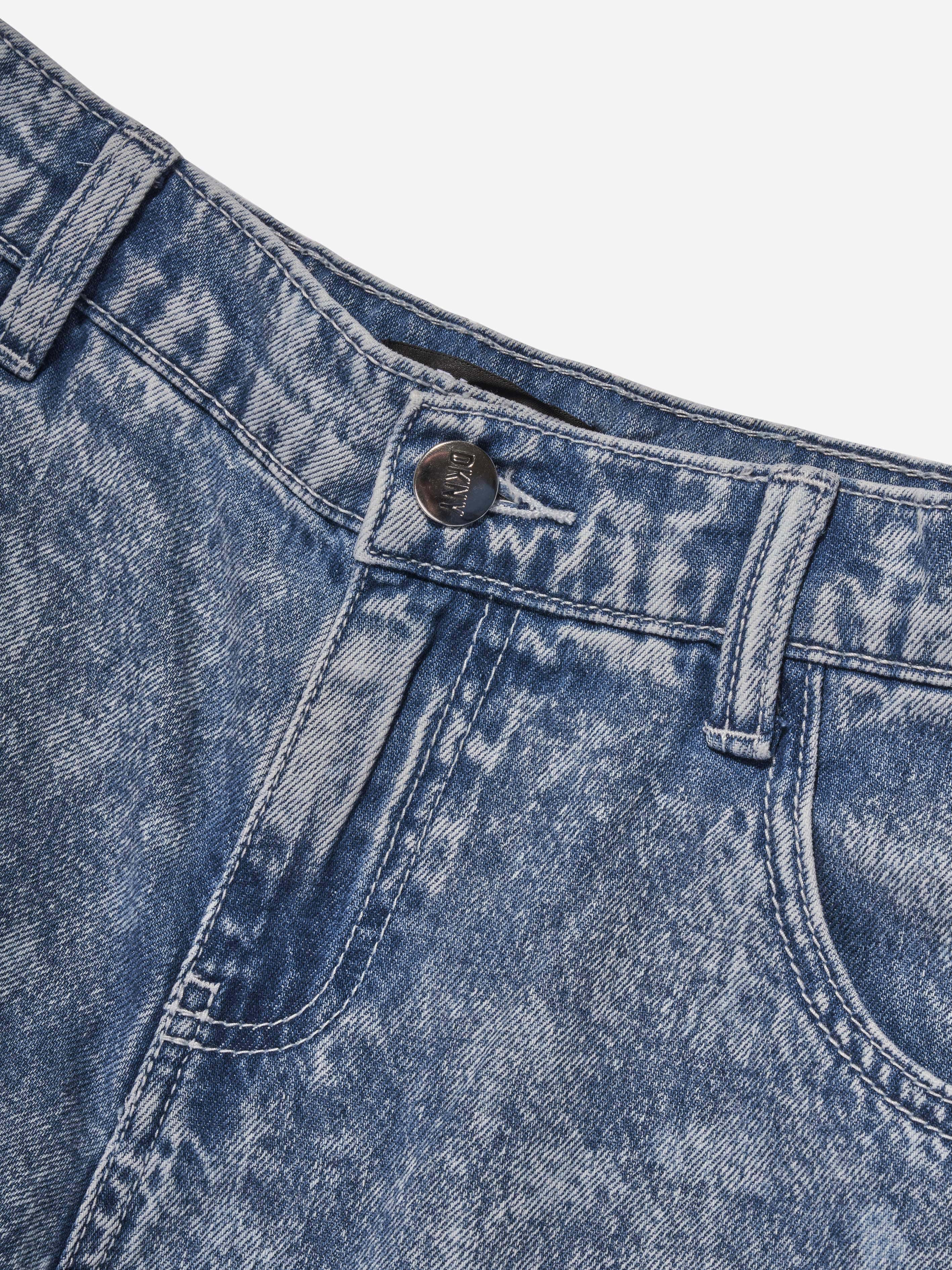 DKNY Boys Denim Bermuda Shorts in Blue