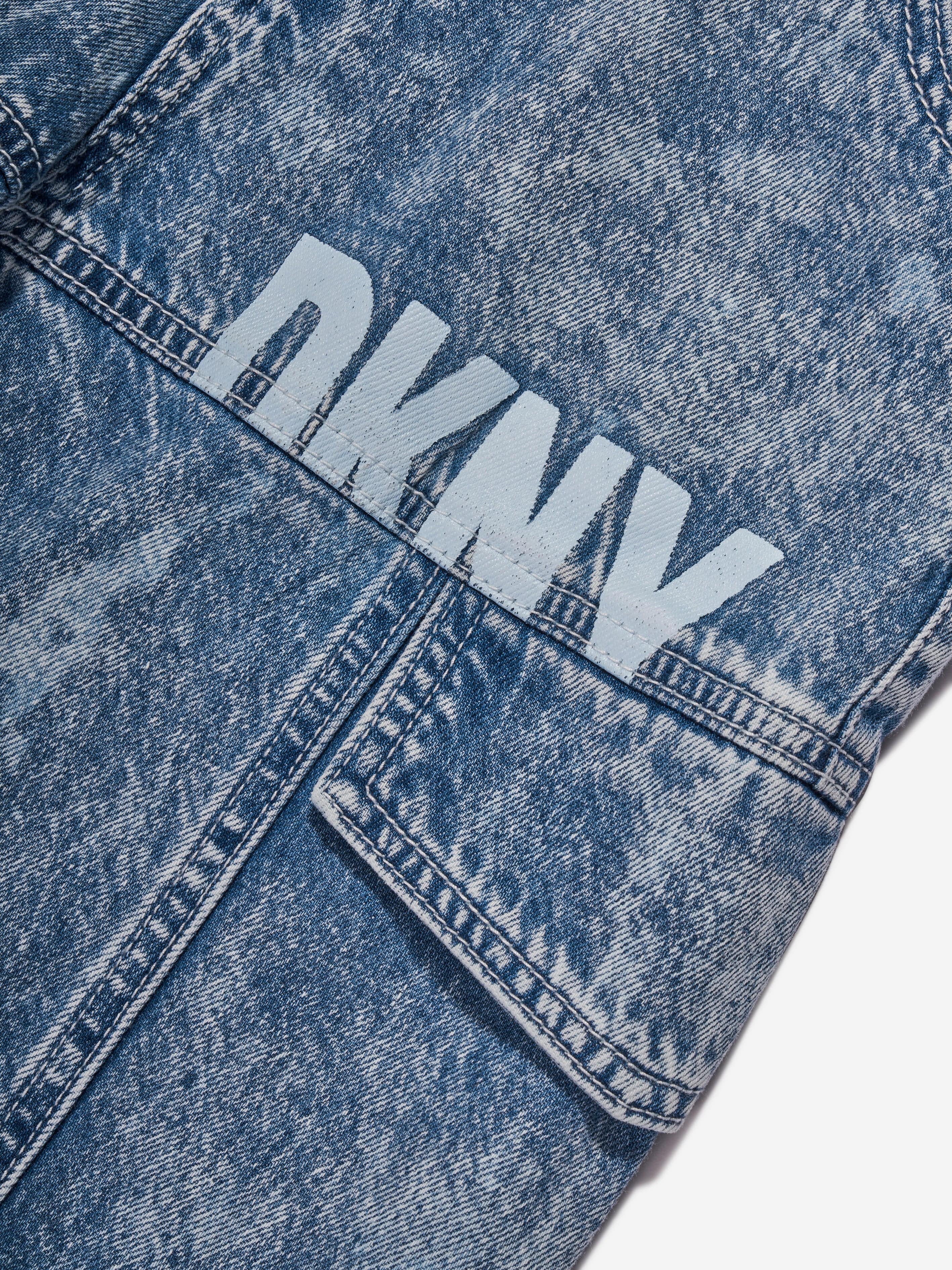 DKNY Boys Denim Bermuda Shorts in Blue