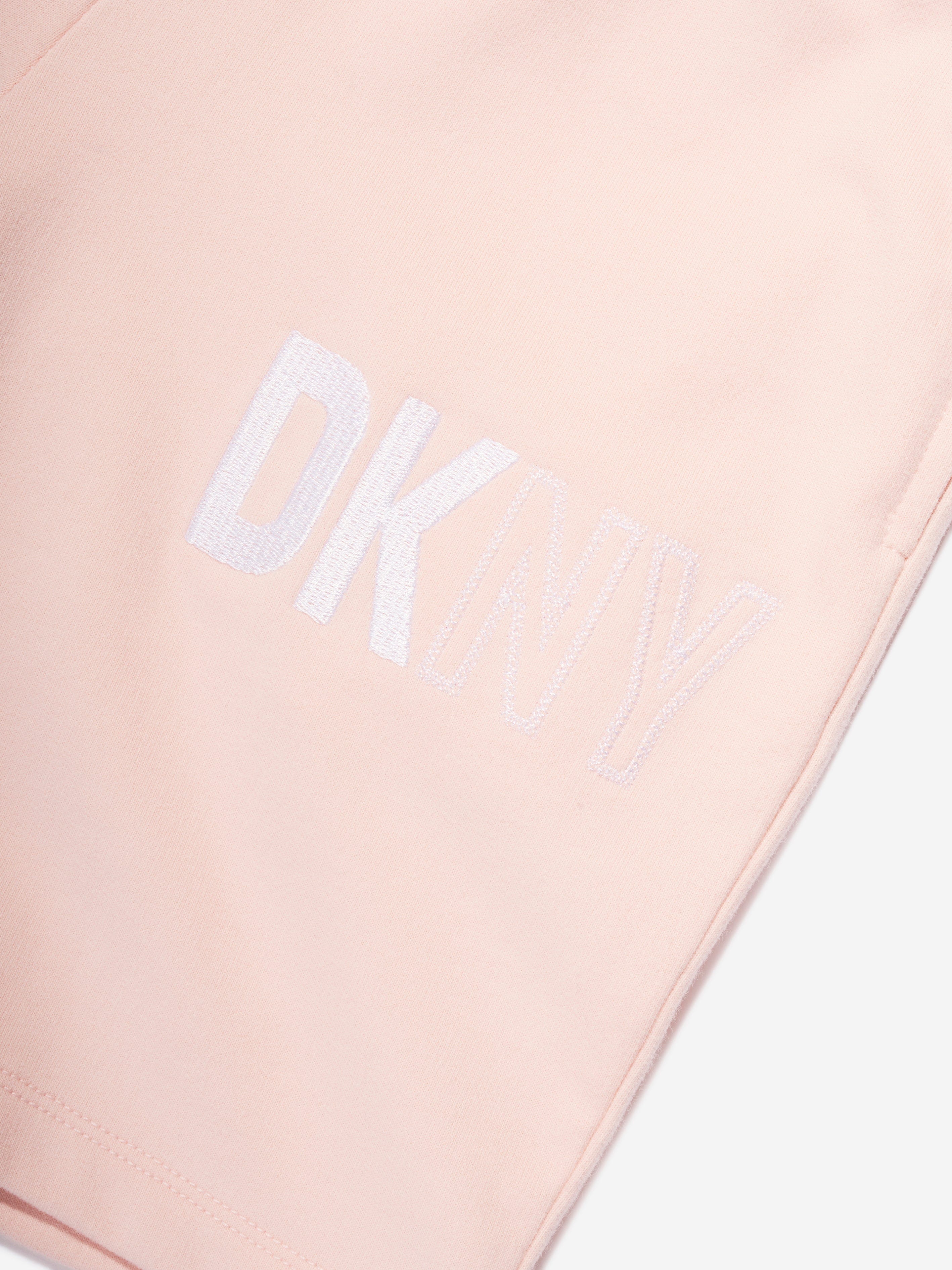 DKNY Kids Logo Bermuda Shorts in Pink