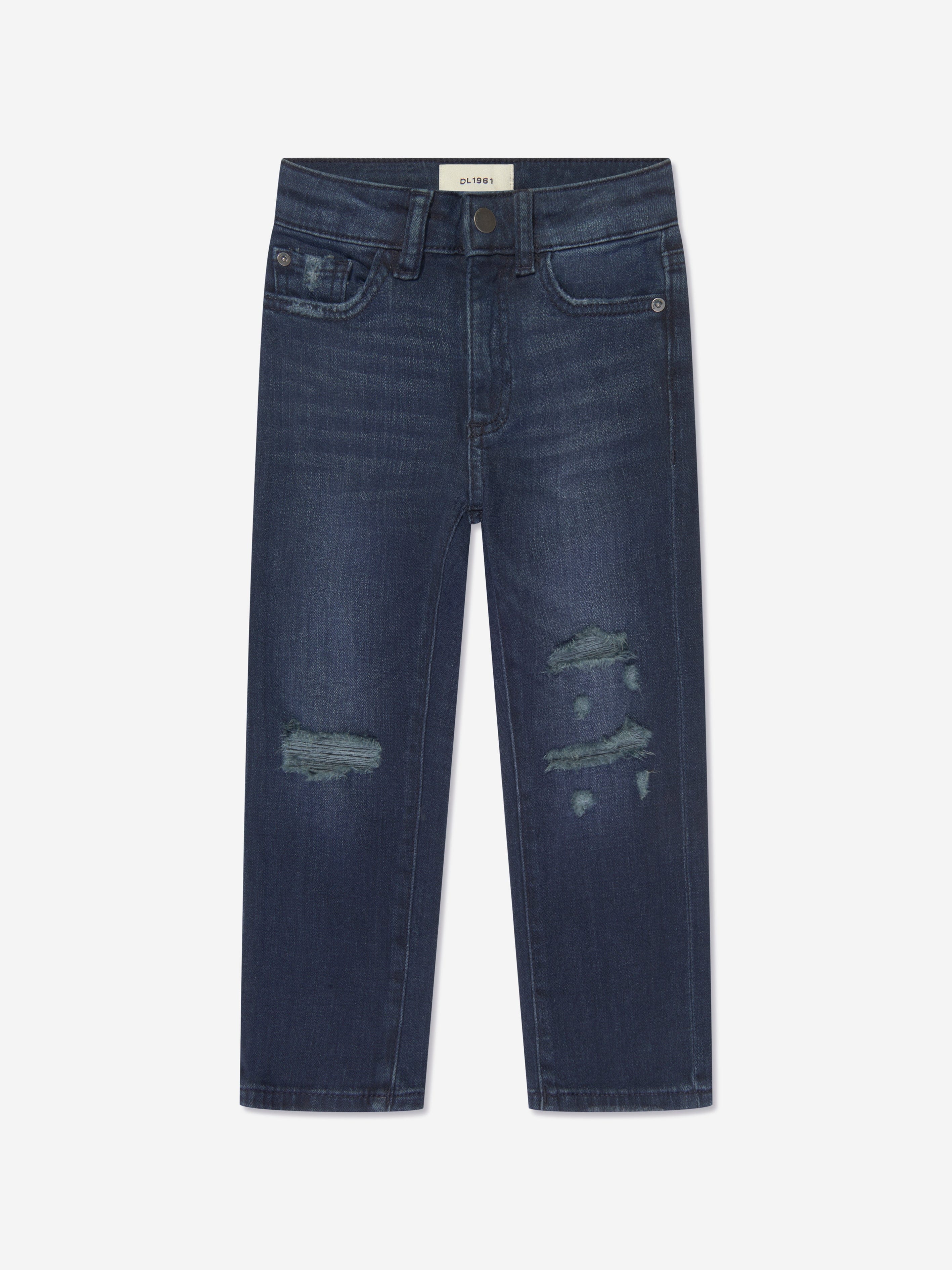 DL1961 Boys Brady Distressed Slim Jeans in Blue