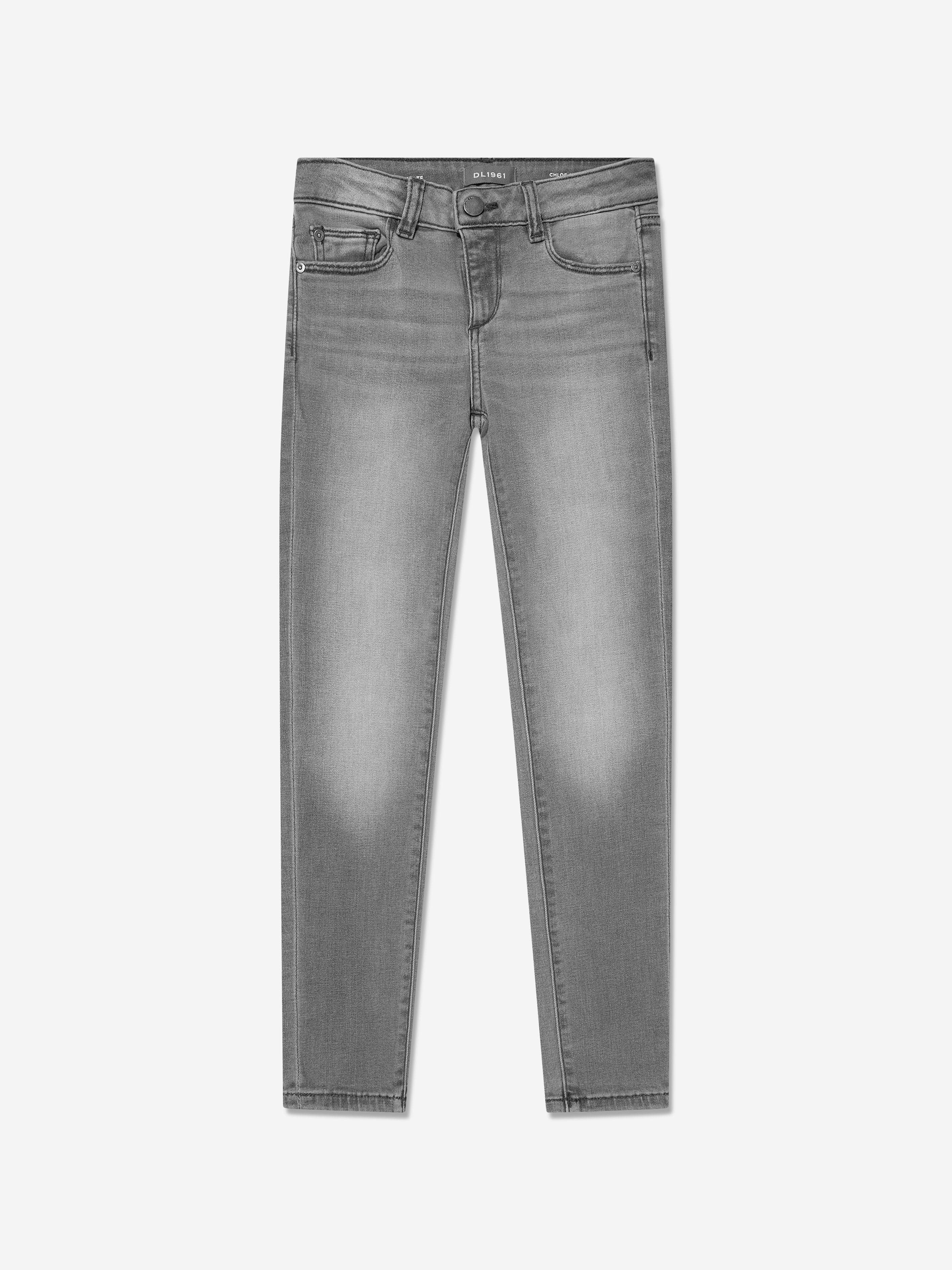 DL1961 Girls Chloe Skinny Fit Jeans in Grey