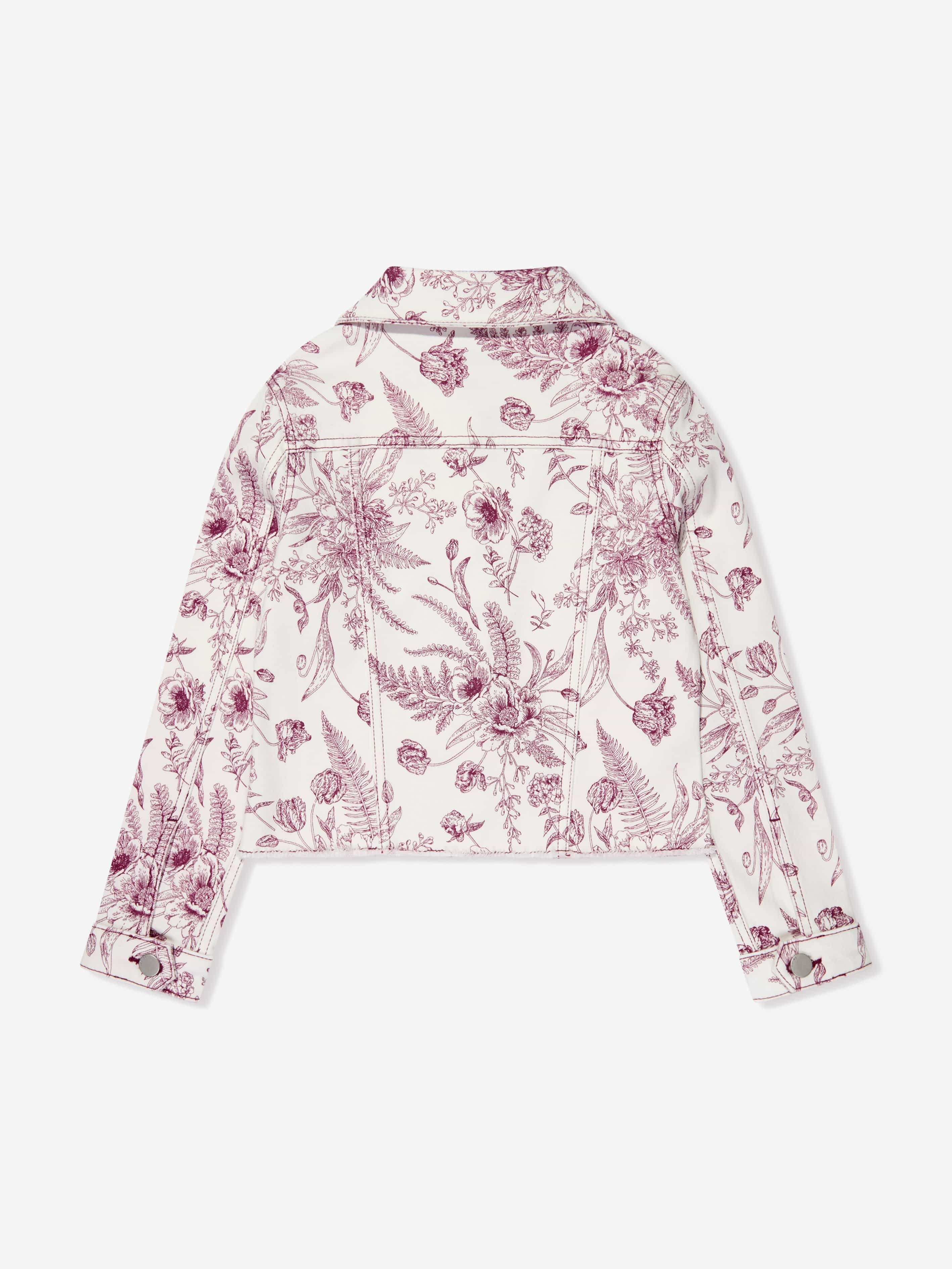 DL1961 Girls Botanical Manning Jacket in White