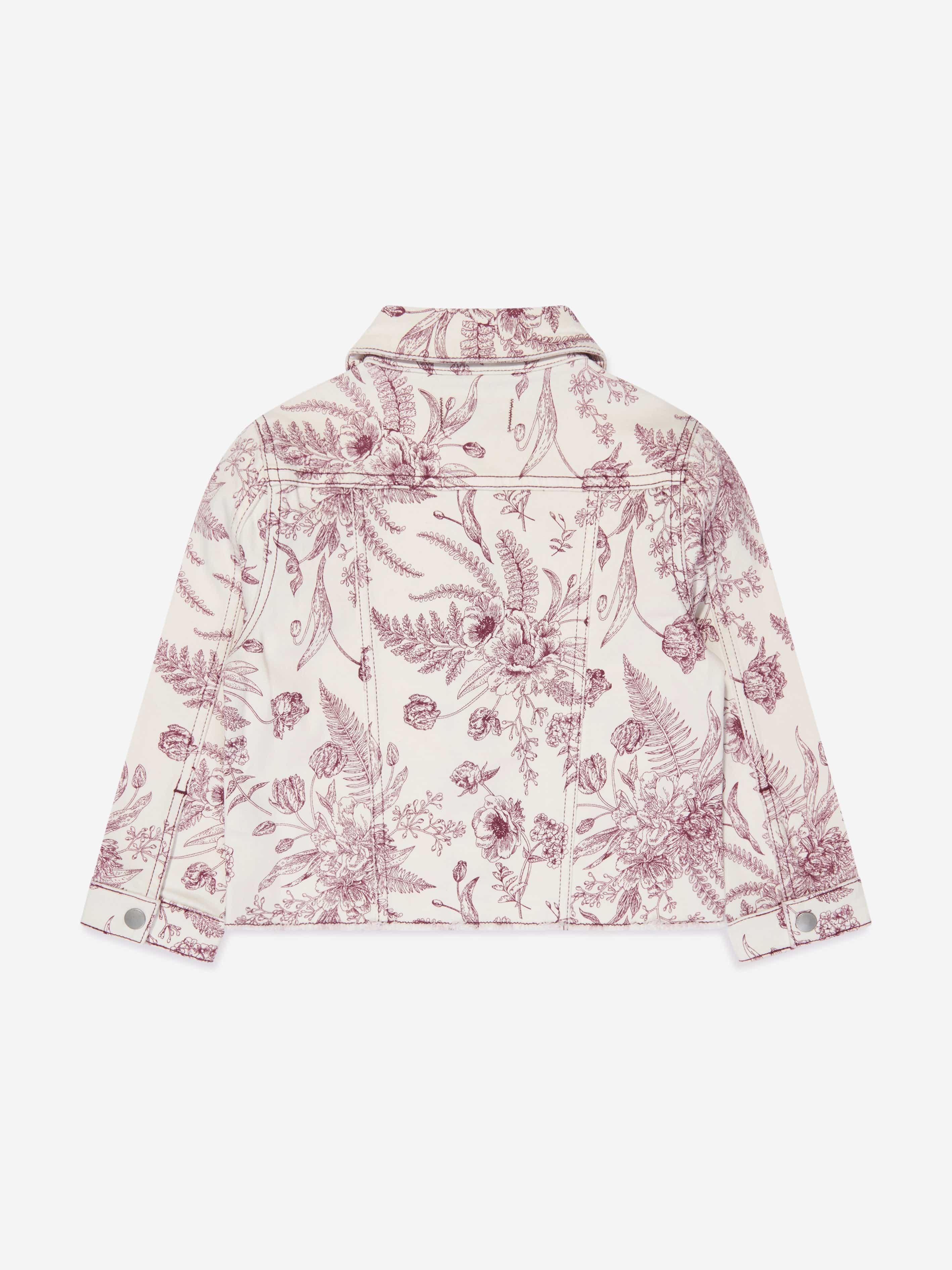 DL1961 Girls Botanical Manning Jacket in White