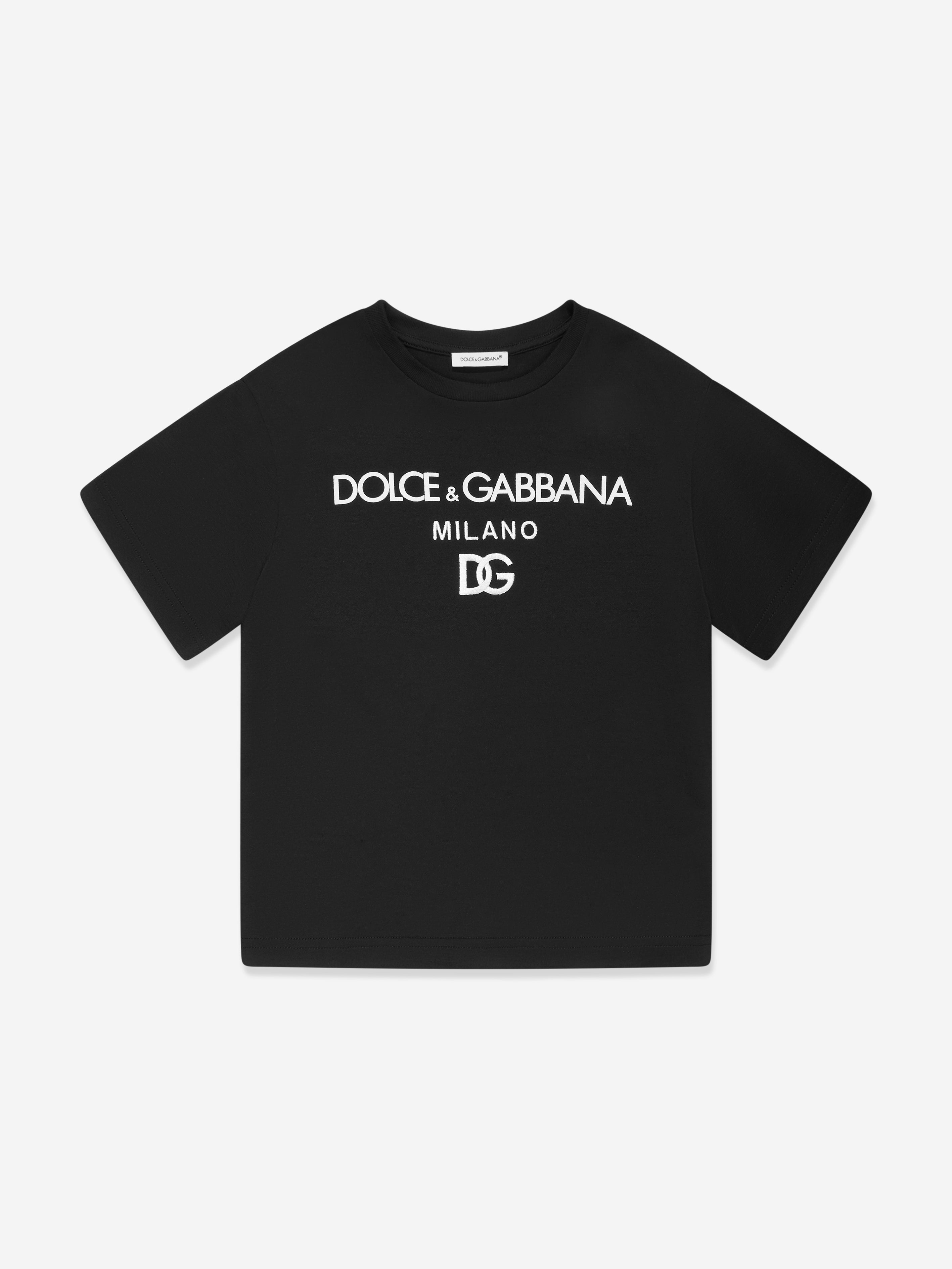 Dolce & Gabbana Boys Logo T-Shirt in Black