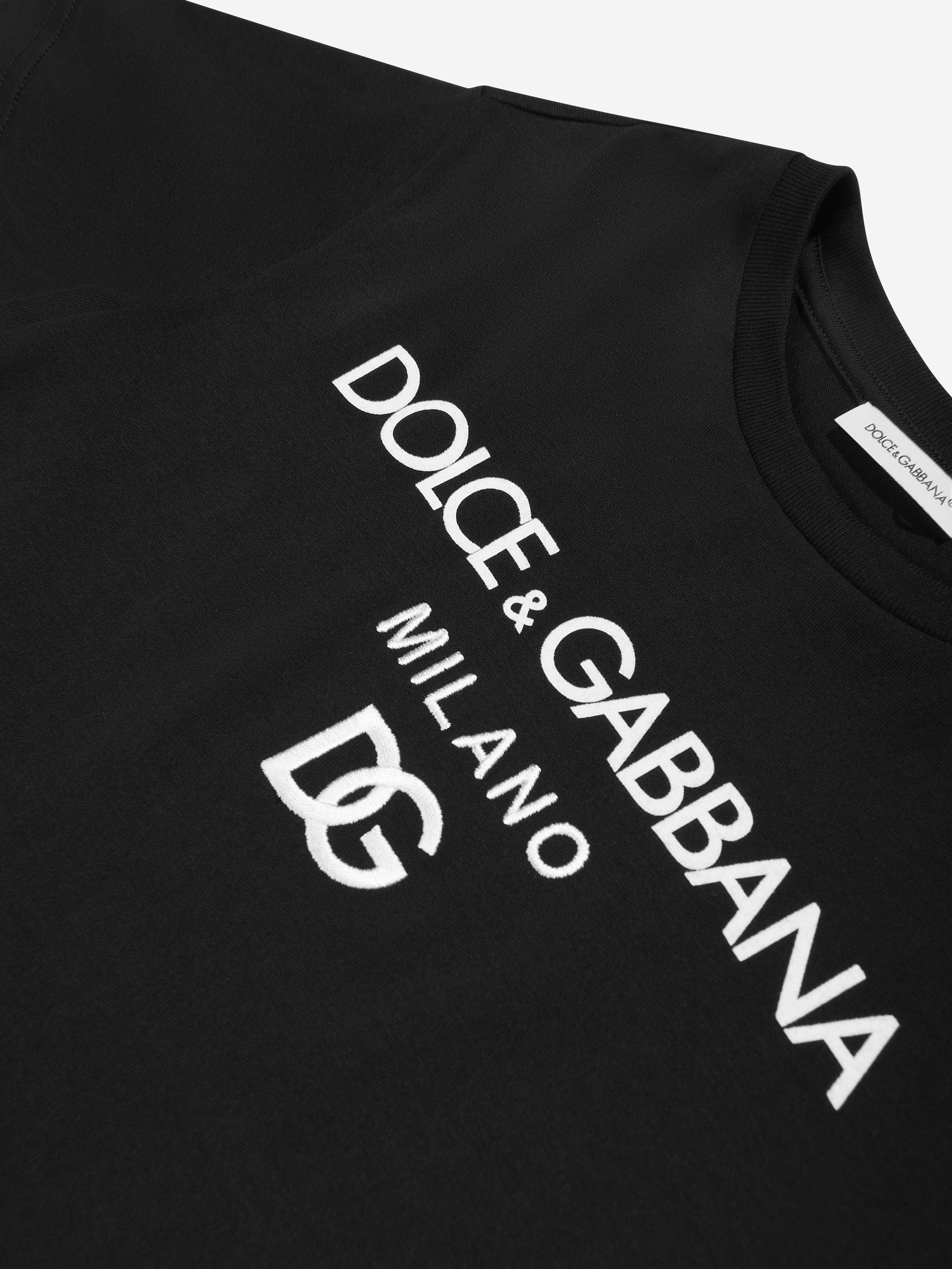 Dolce & Gabbana Boys Logo T-Shirt in Black