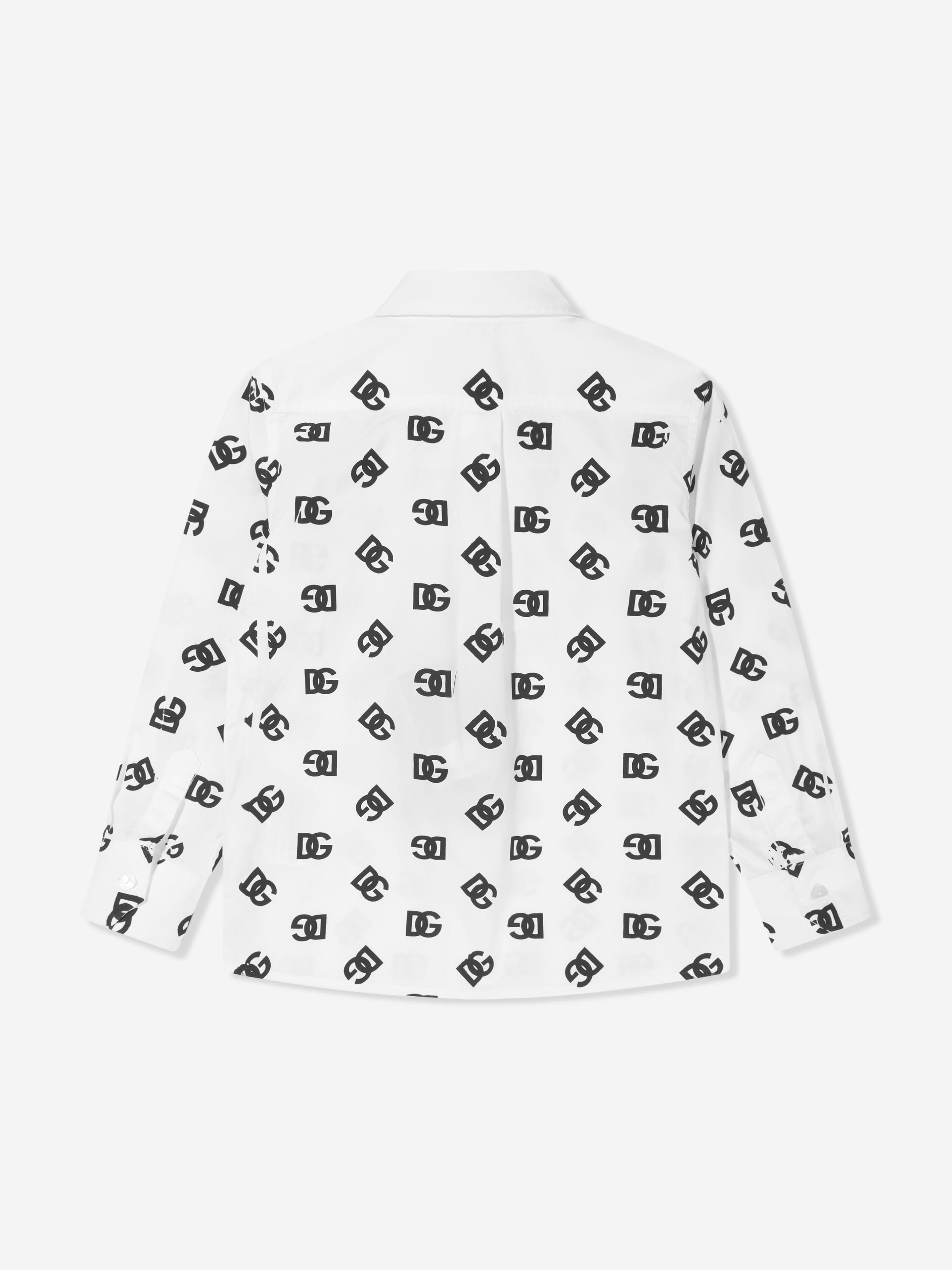 Dolce & Gabbana Boys Long Sleeve All Over Logo Shirt