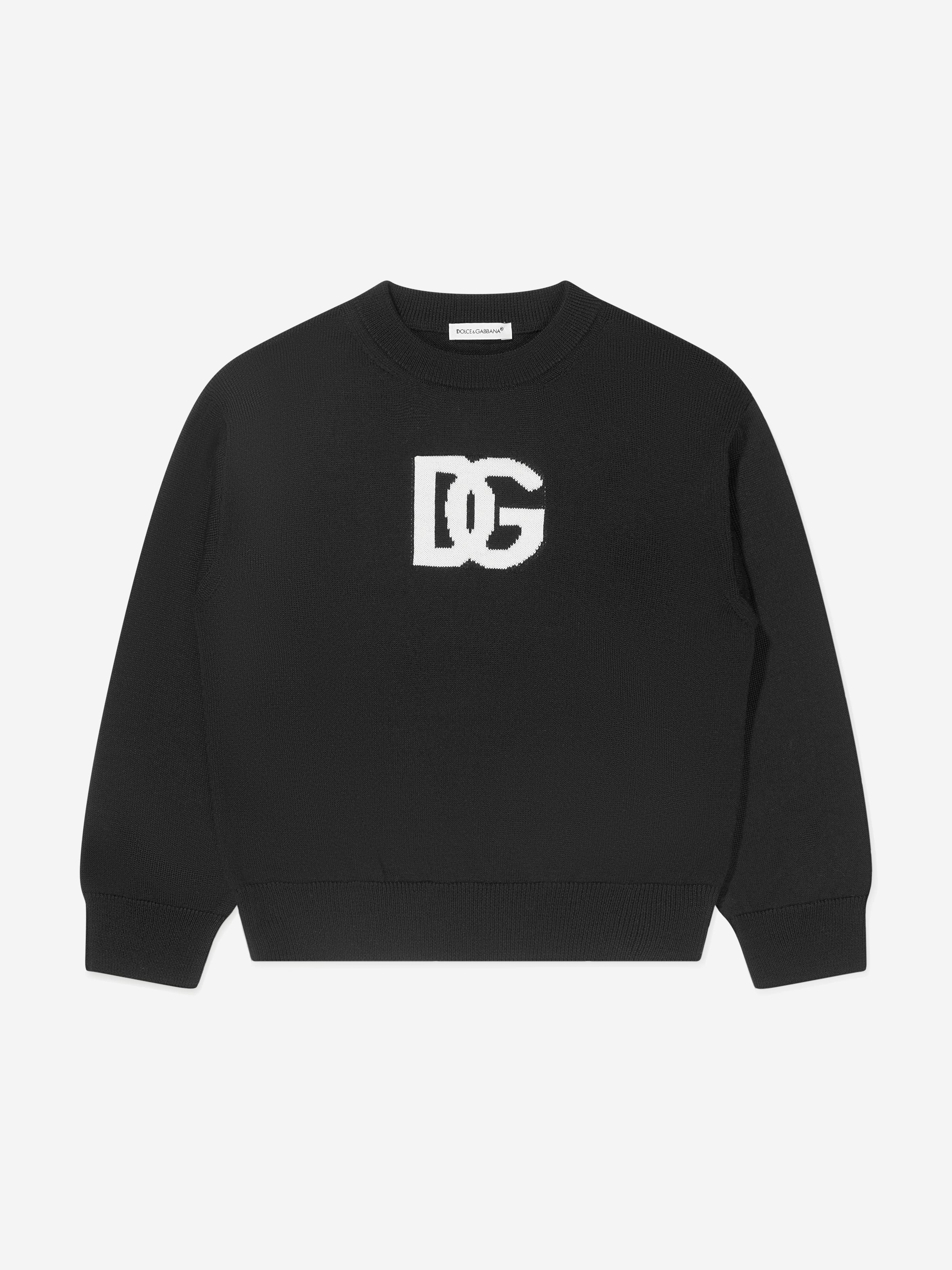 Dolce & Gabbana Boys Wool Logo Jumper