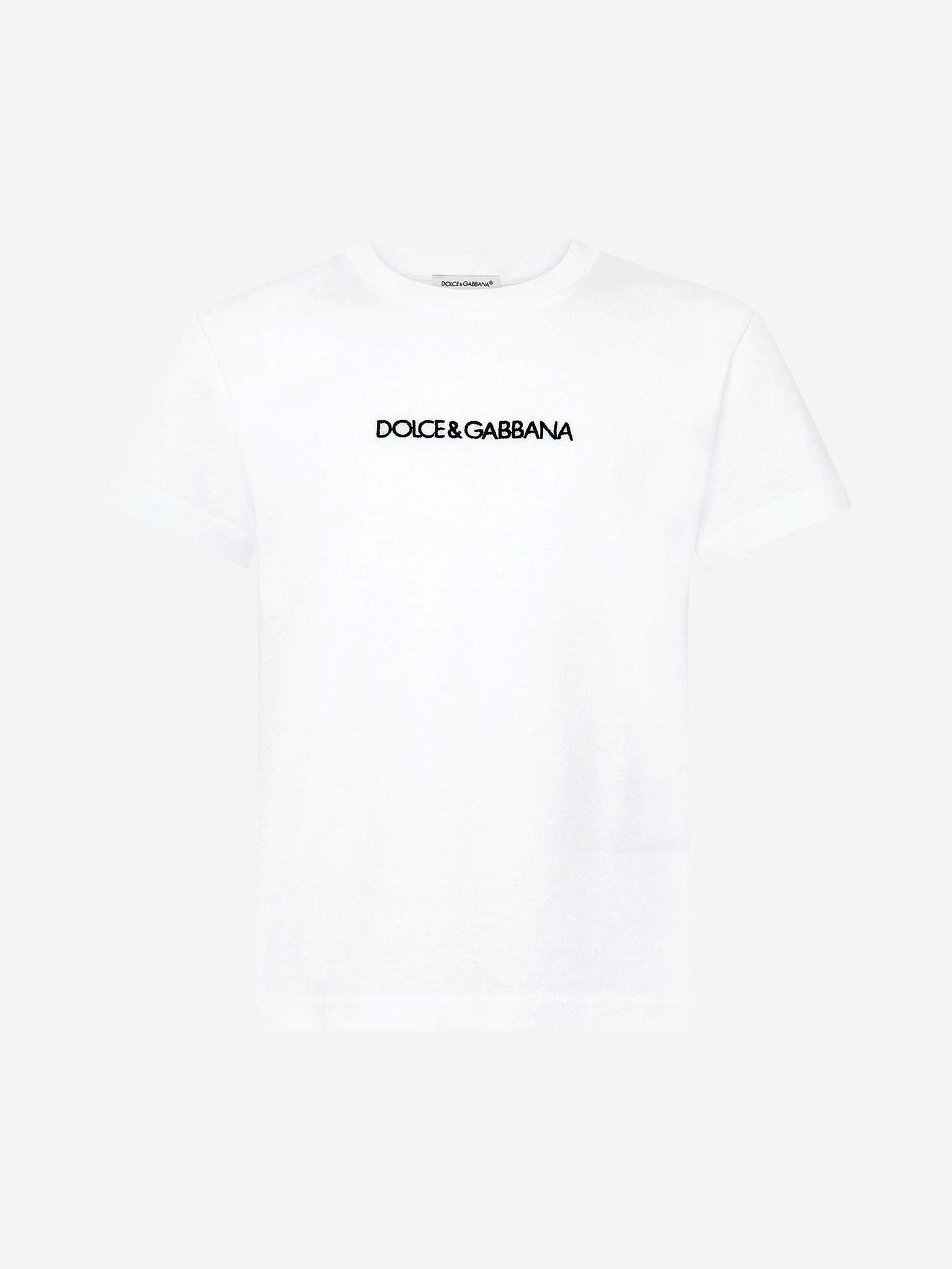 Dolce & Gabbana Boys Cotton Jersey Logo T-Shirt