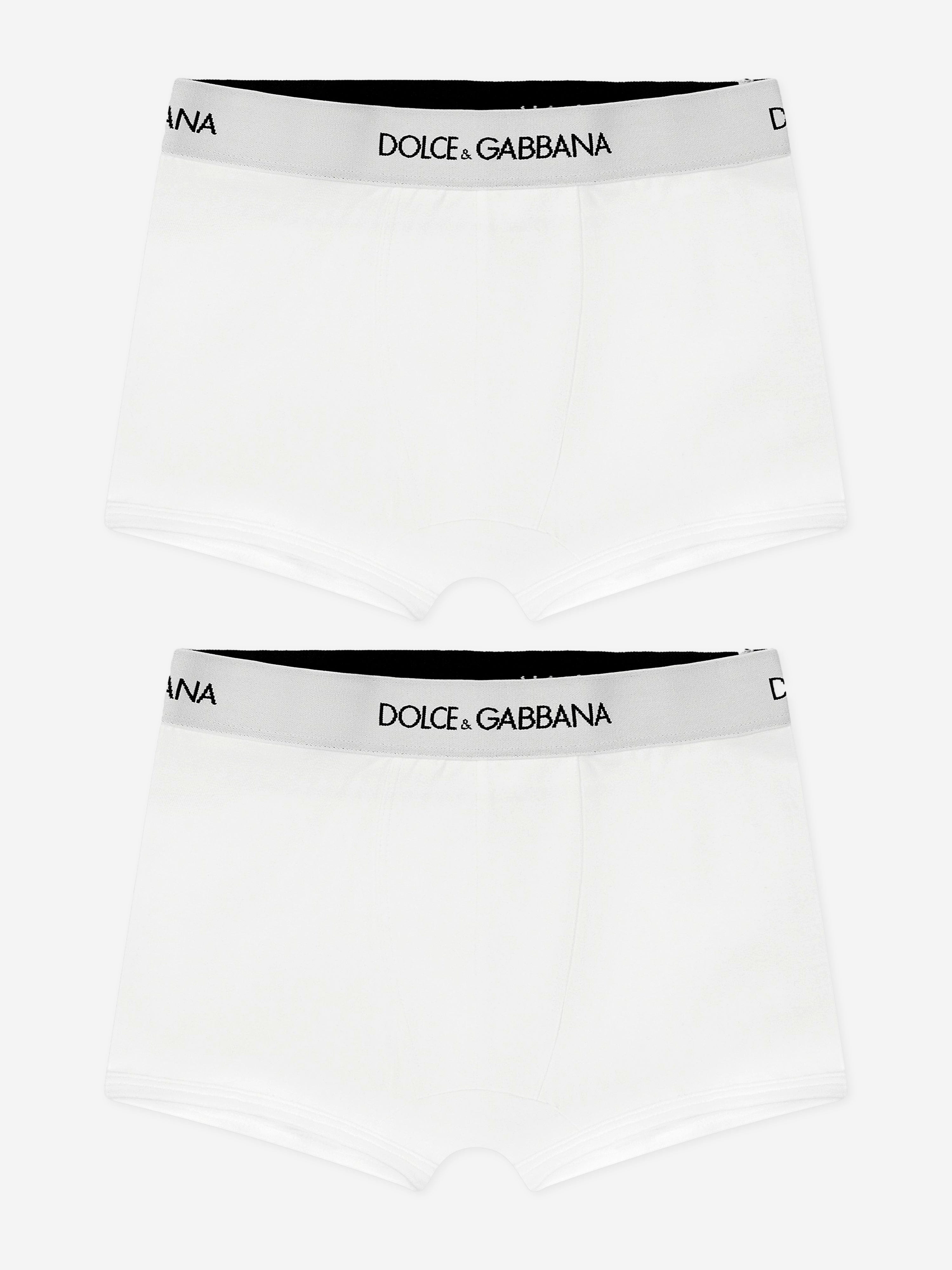 Dolce & Gabbana Boys Boxer Shorts Set (2 Pack) in White