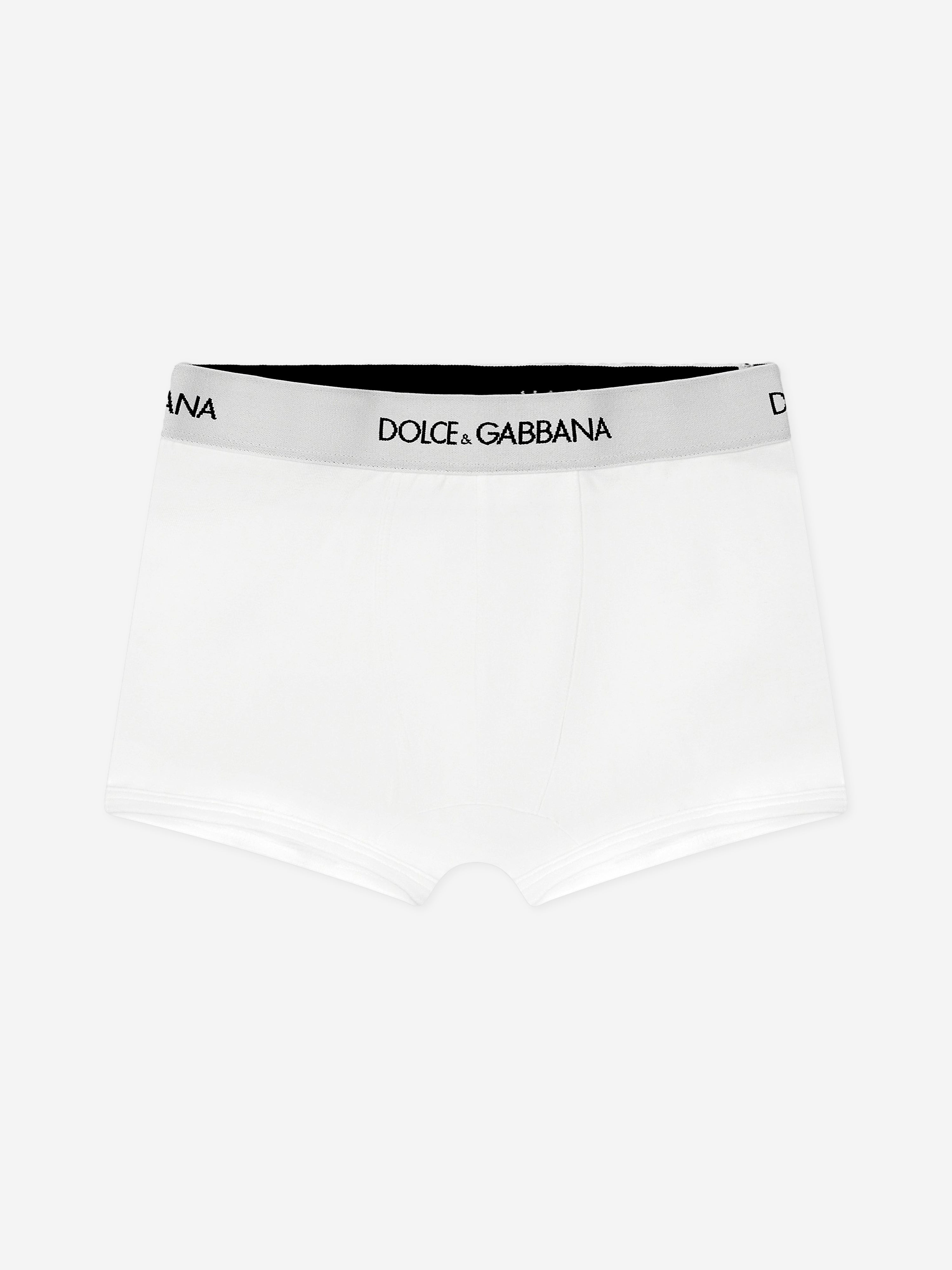 Dolce & Gabbana Boys Boxer Shorts Set (2 Pack) in White