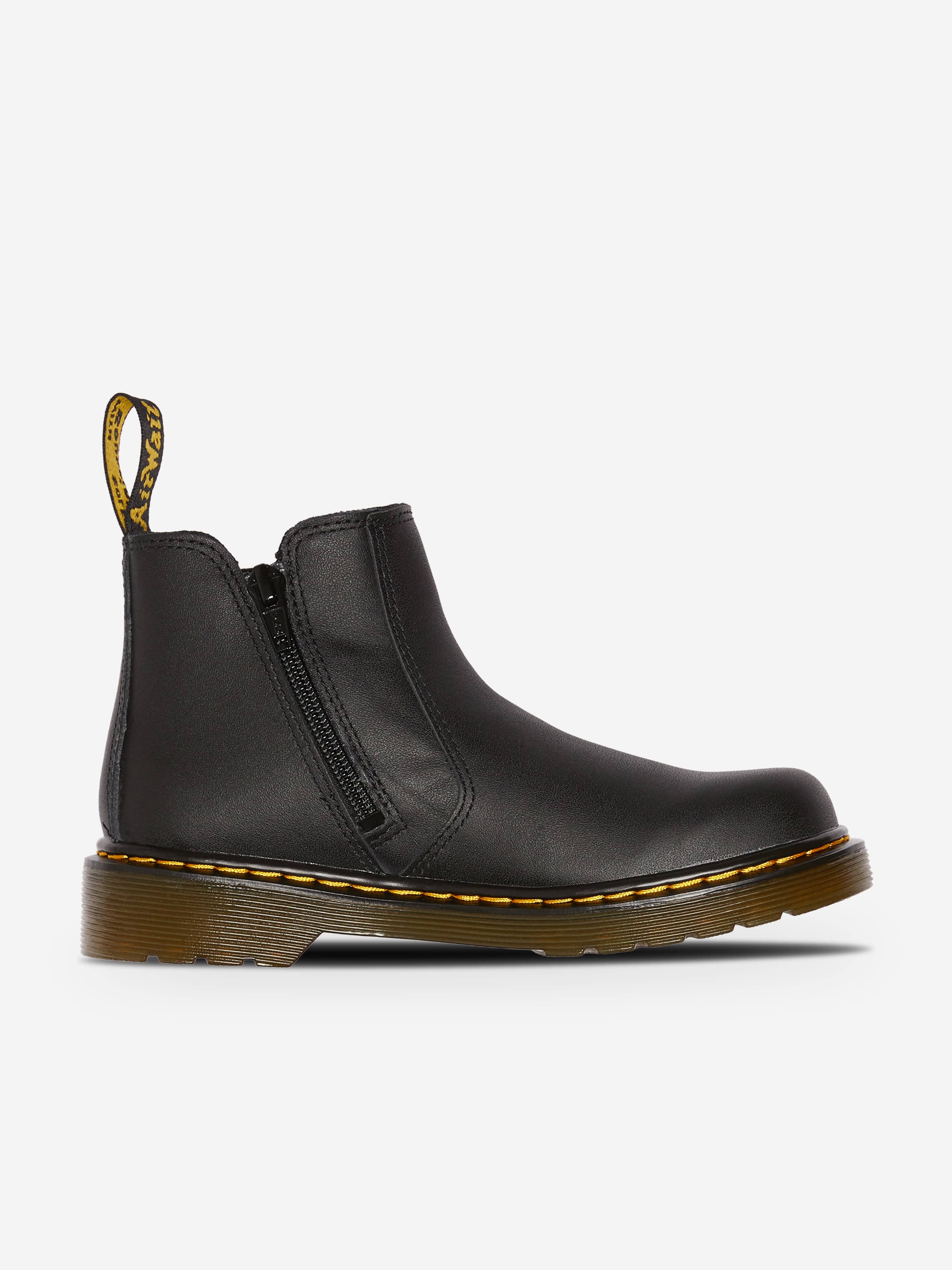 Dr Martens Kids 2976 Softy T Leather Chelsea Boots in Black