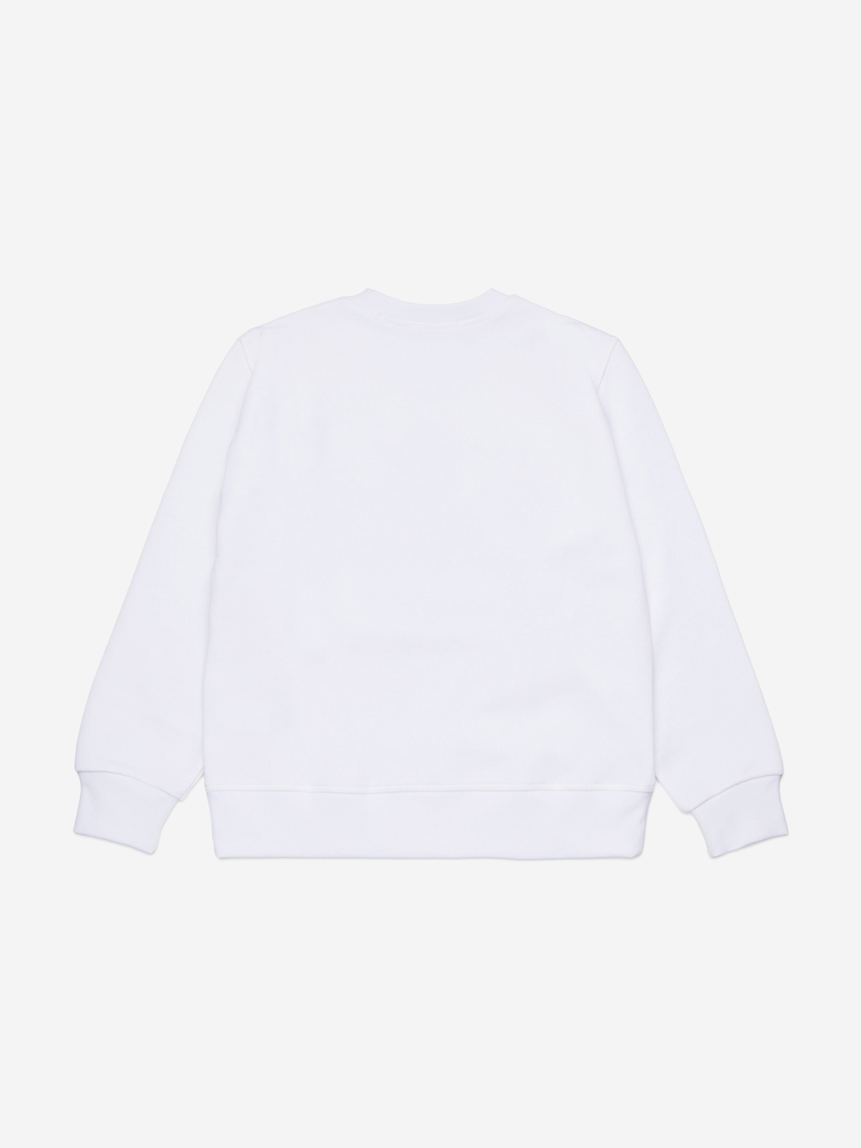 Dsquared2 Kids Maple Leaf Logo Sweatshirt in White