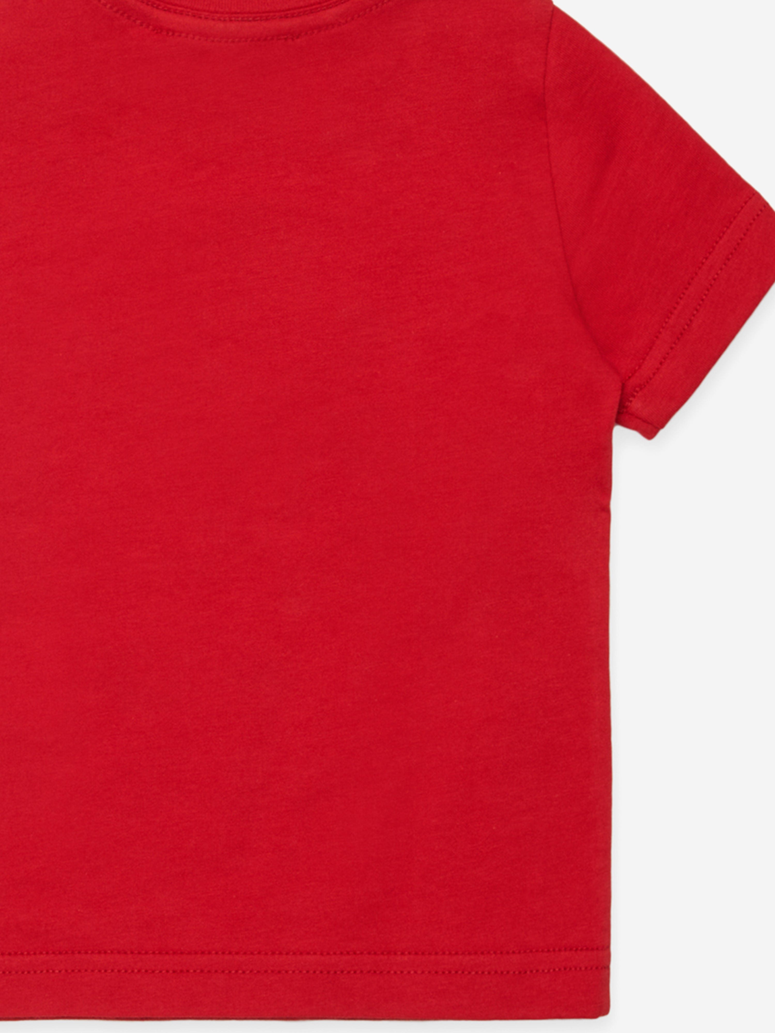 Dsquared2 Baby Maple Leaf Logo T-Shirt in Red