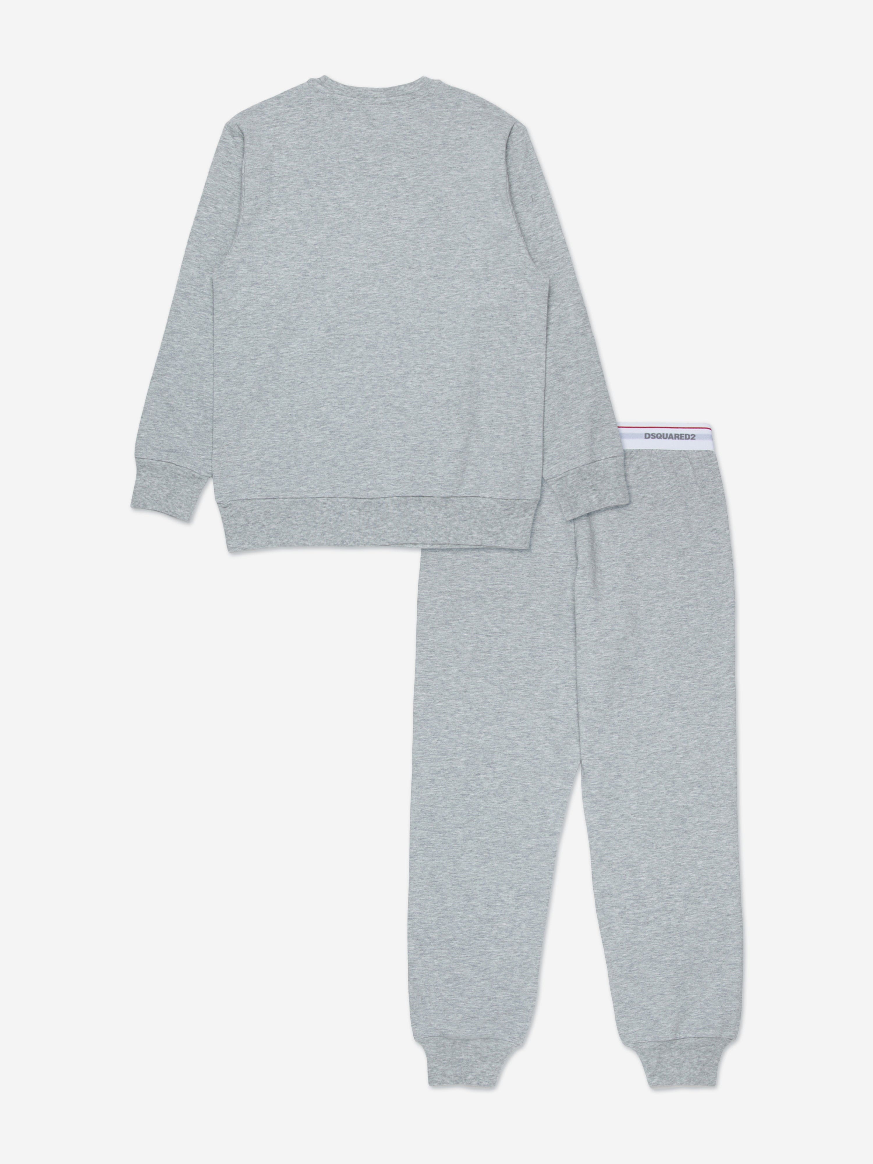 Dsquared2 Kids Logo Pyjama Set in Grey