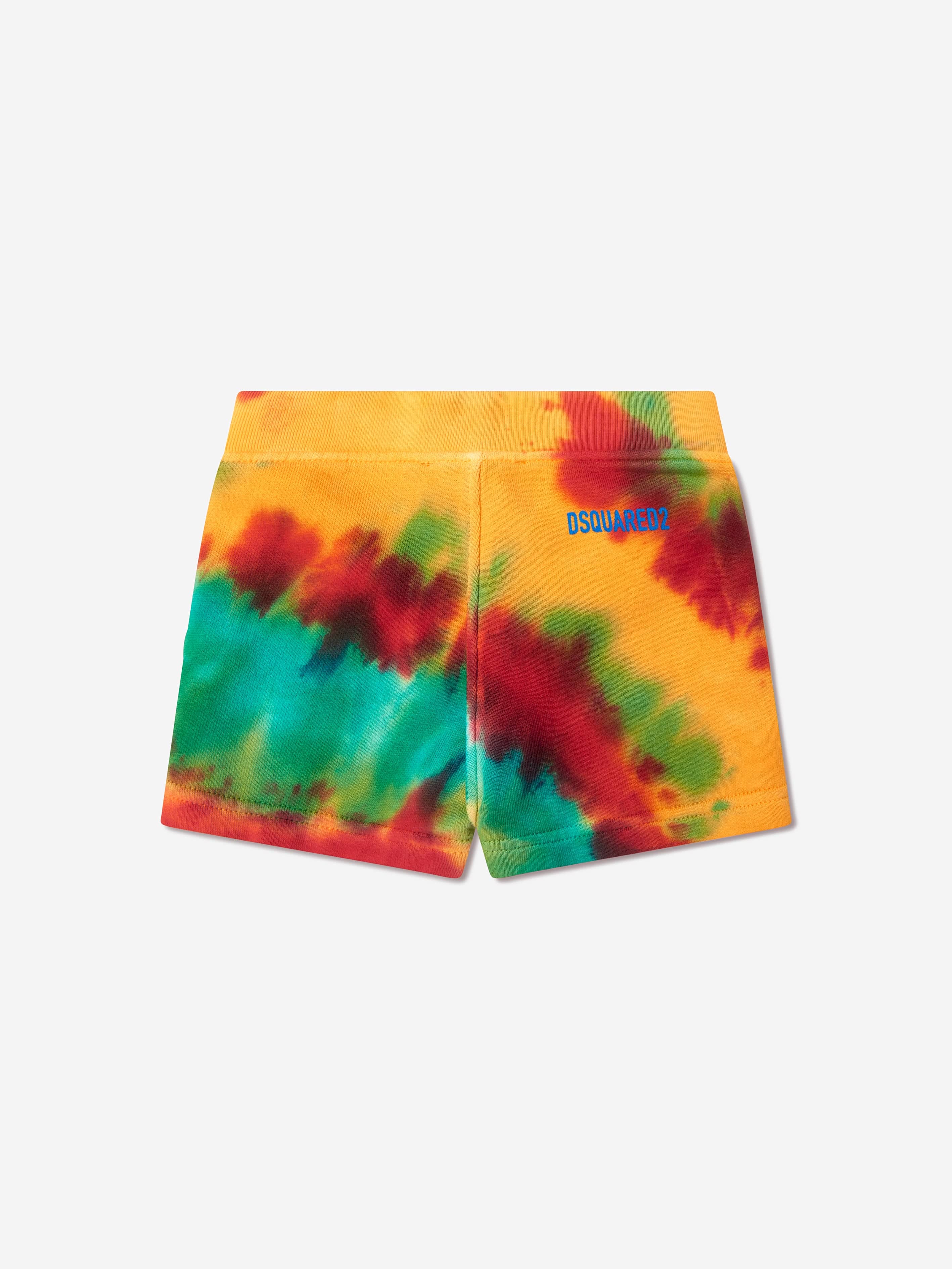 Dsquared2 Baby Tie Dye Shorts In Multicolour