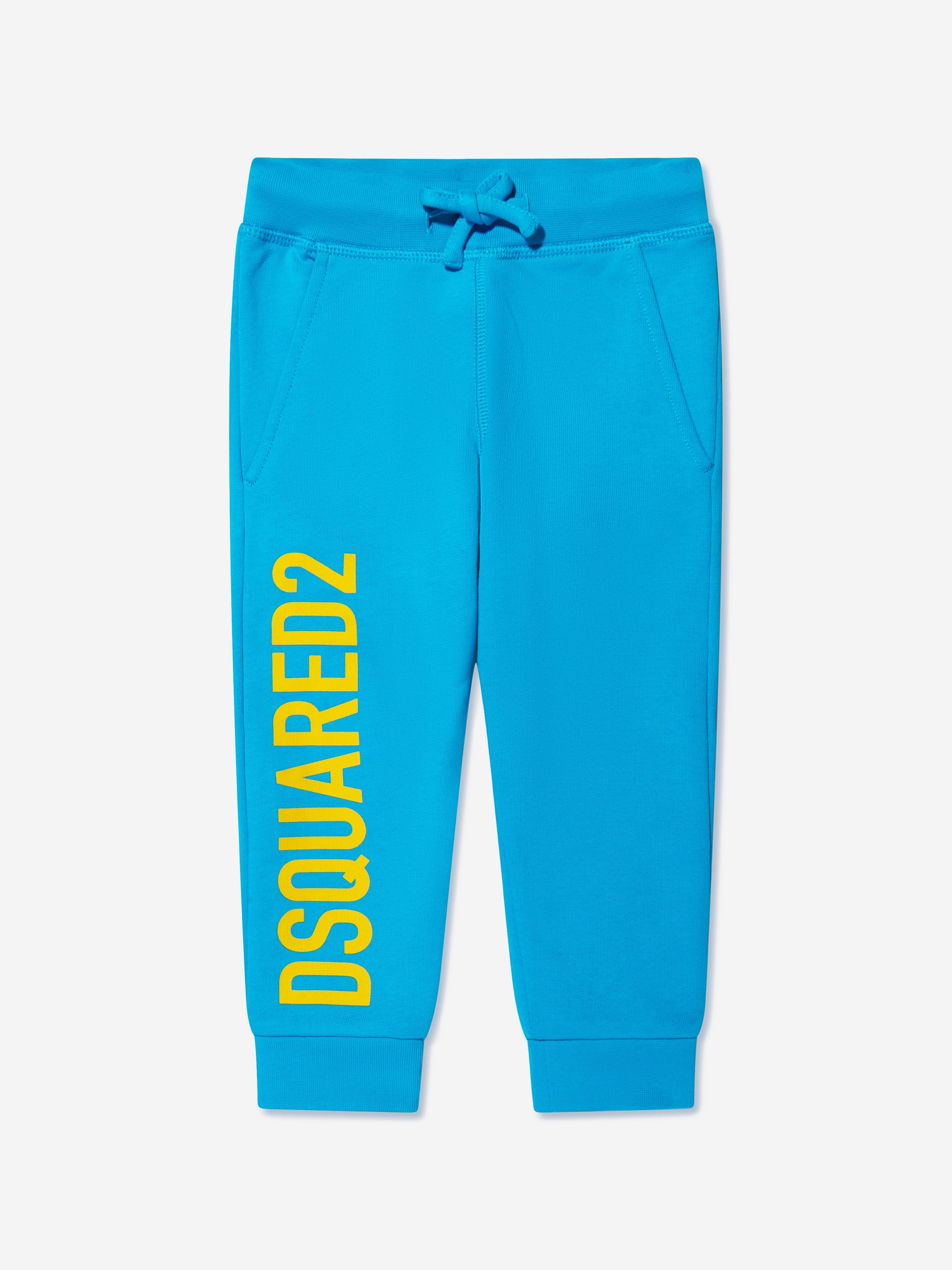 Dsquared2 Kids Logo Pants In Blue